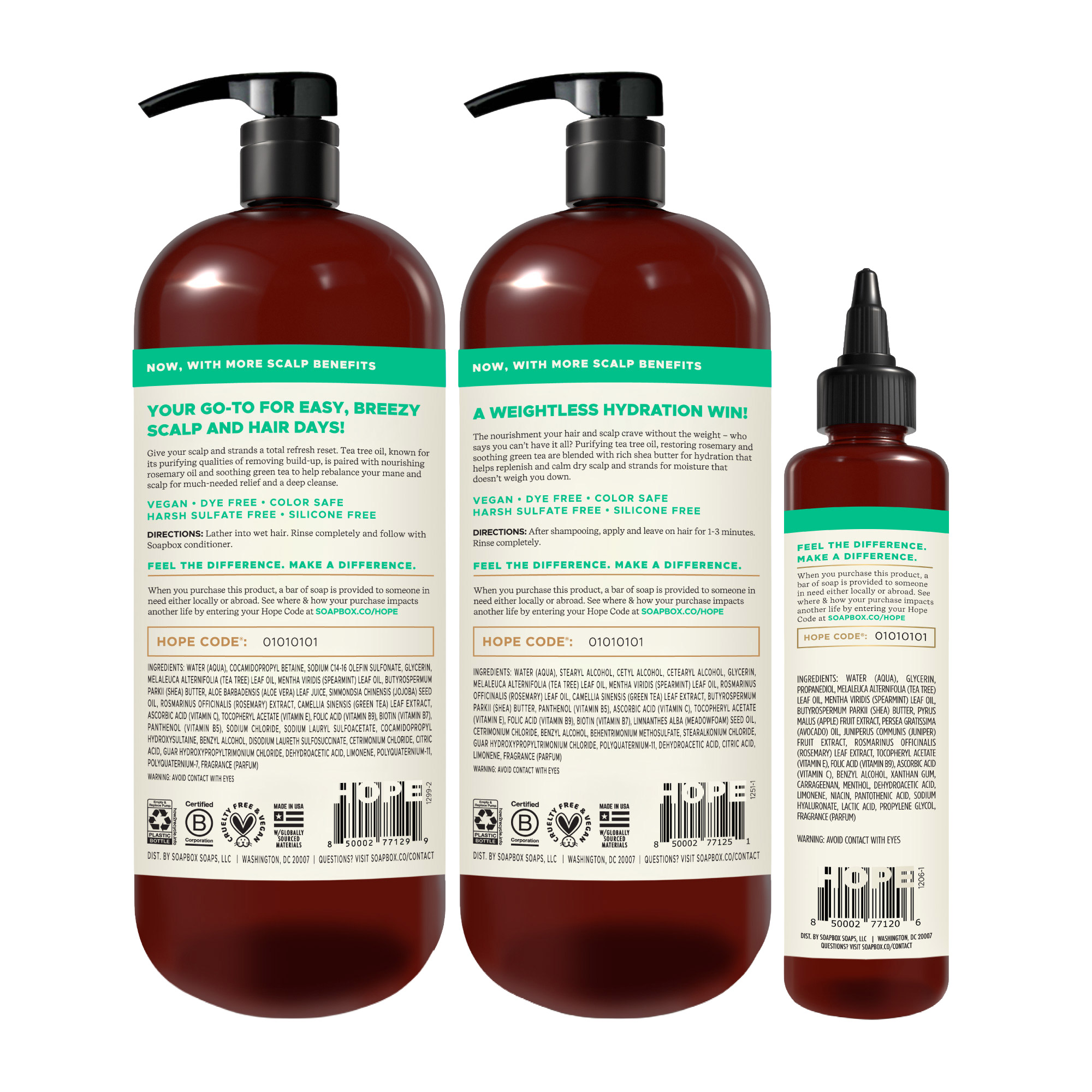 Soapbox Tea Tree & Mint Hair Care Bundle | Costco
