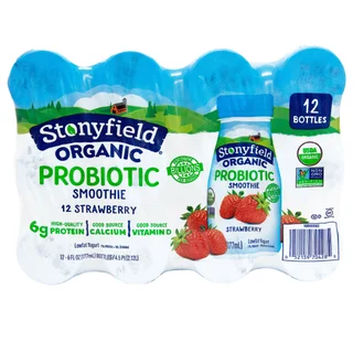 Stonyfield Organic Smoothies, 6 fl oz, 12-count