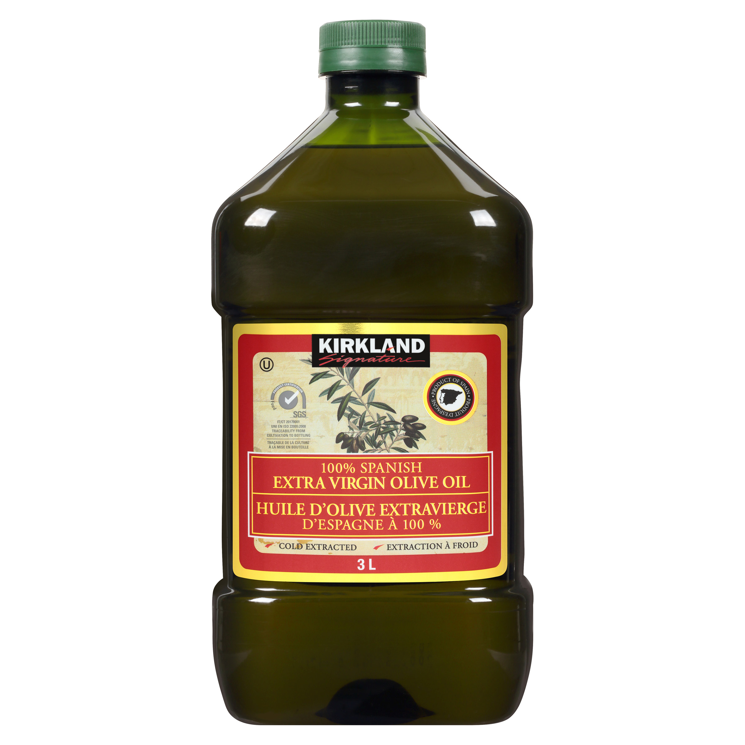 Kirkland Signature 100% Spanish Extra Virgin Olive Oil, 3 L