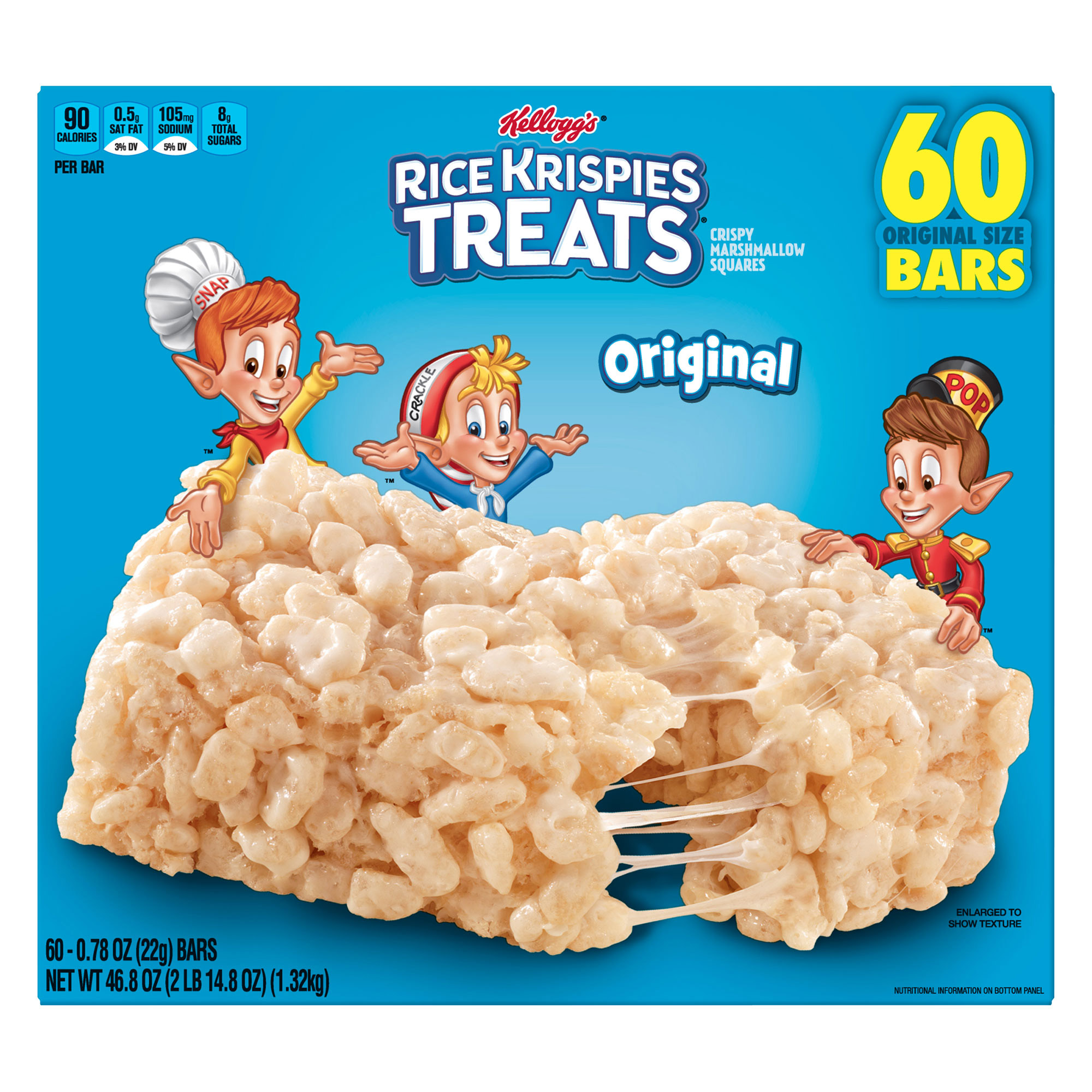 Kellogg's Rice Krispies Treats, 0.78 oz, 60-count | Costco