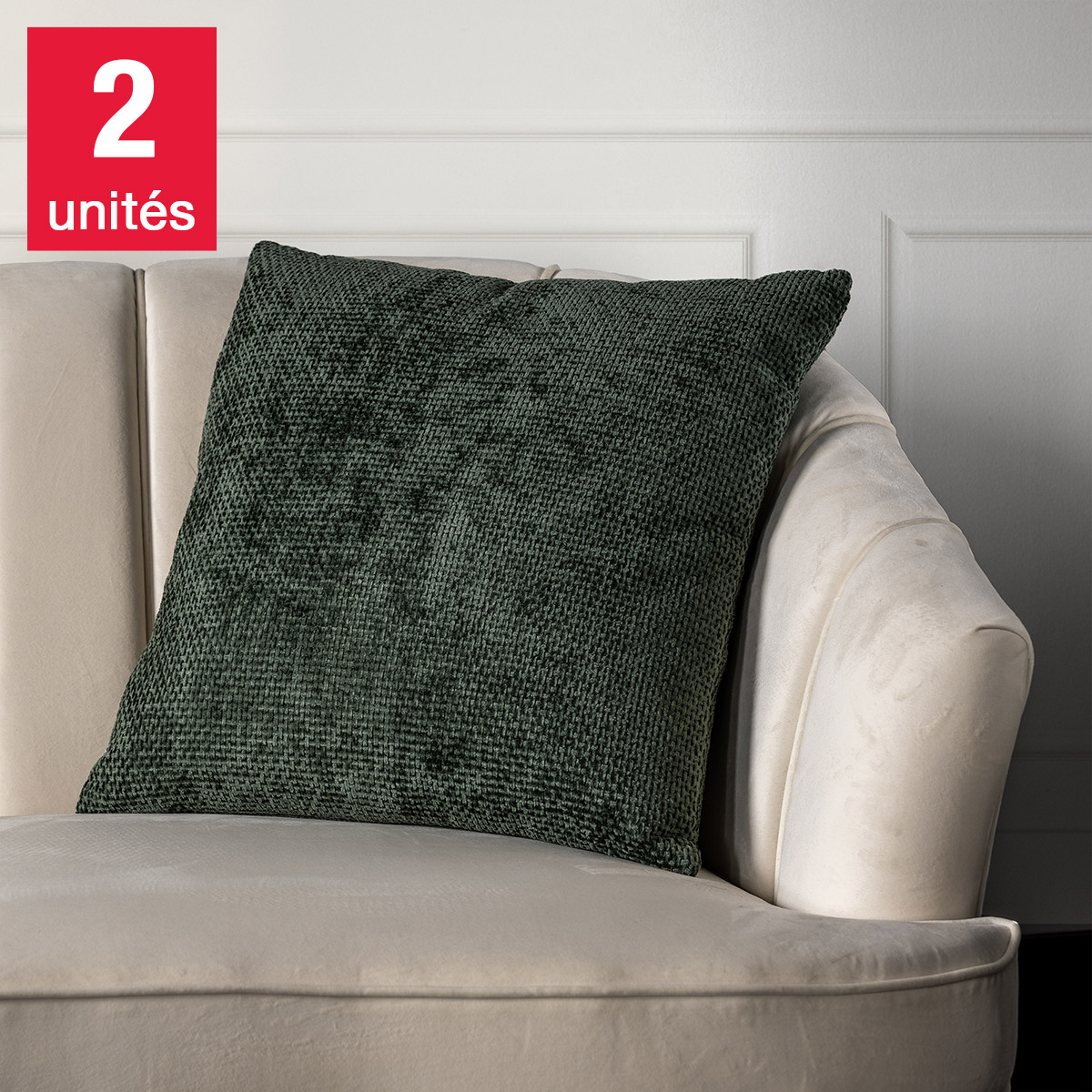 Genesis - Coussin décoratif en chenille