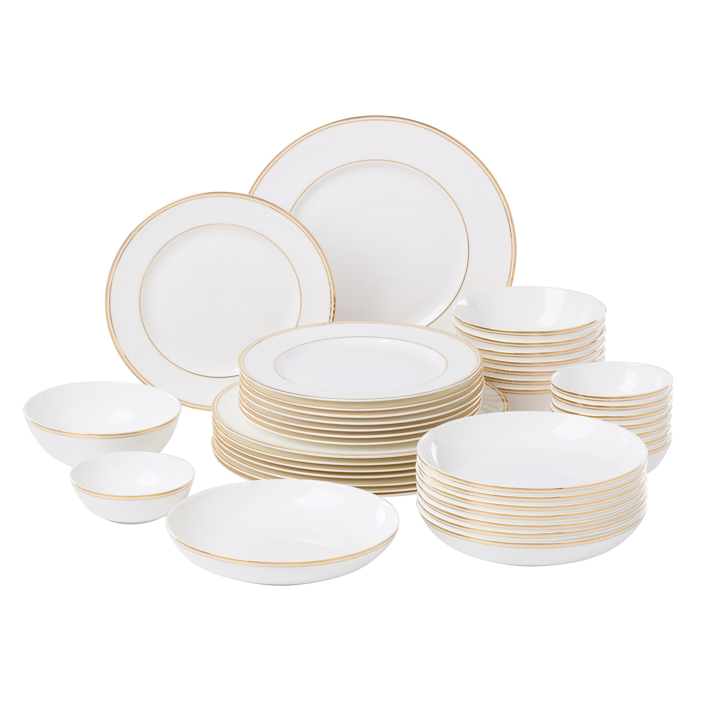 Lenox Federal Gold Bone China Dinnerware Set, 40-pieces