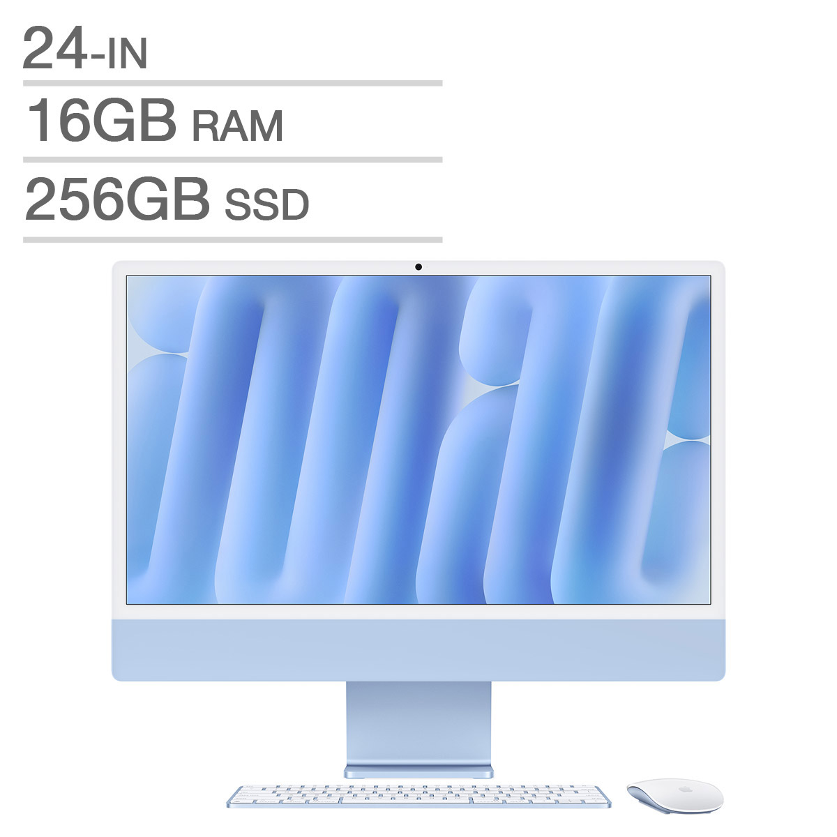 【美品】IMac M4 16GB/256GB 24インチ AC+ iMac Apple 24 in. iMac, Apple M4 Chip - 16 GB RAM, 256 GB SSD, Blue