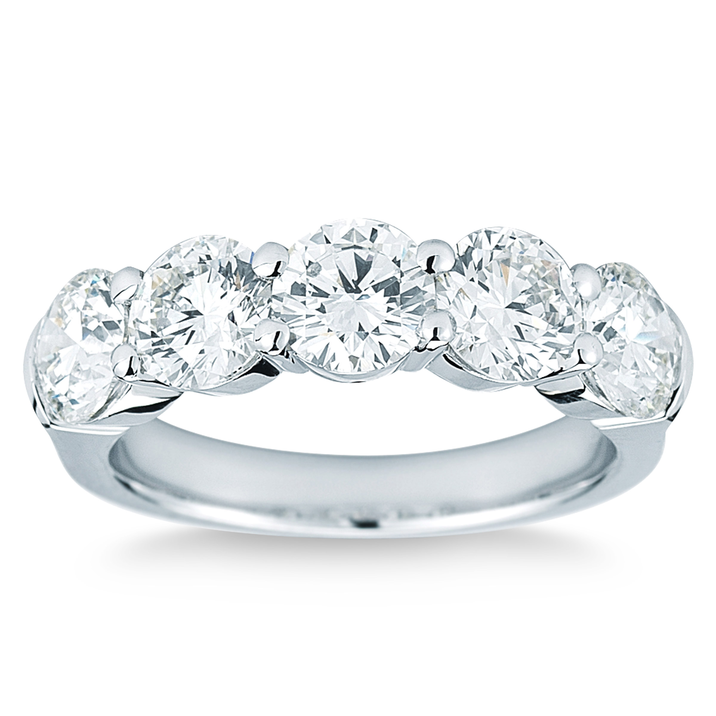 Five Stone Round Brilliant Diamond Ring (0.90 ctw)