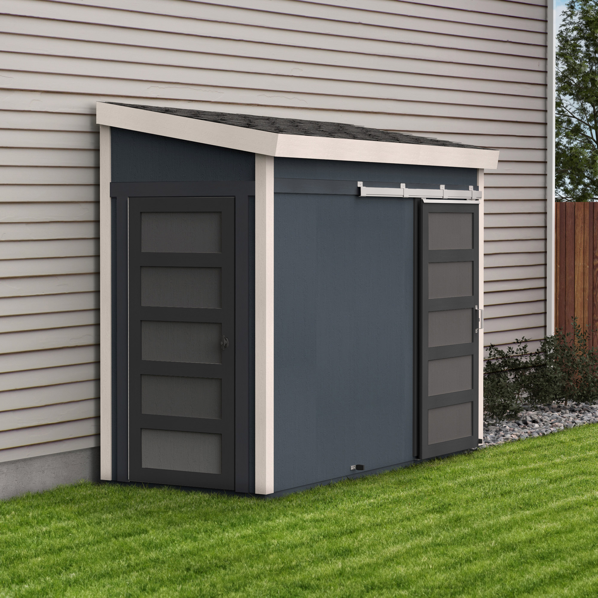 Yardline Modern 10 ft. x 4 ft. Lean-To Shed