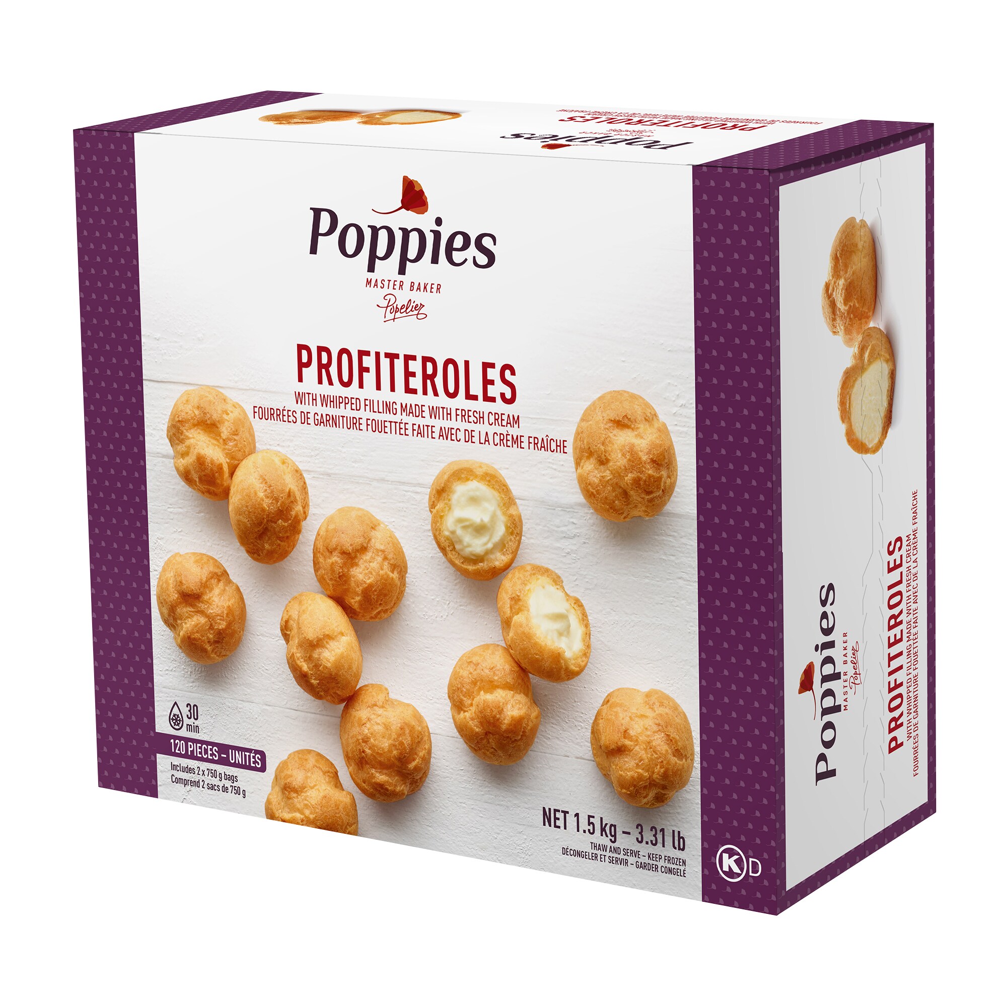 Poppies Profiteroles, 2 x 750g