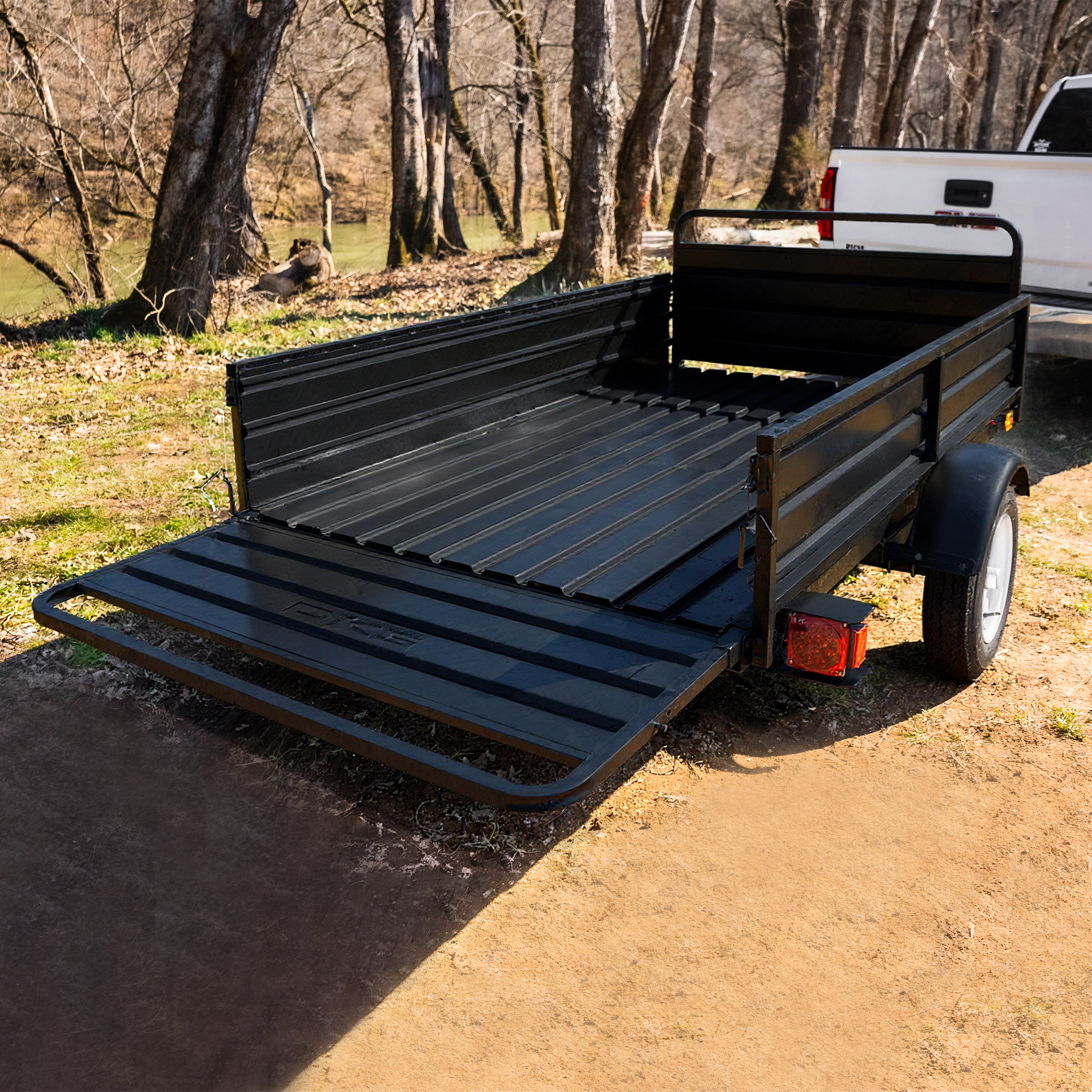 DK2 Single Axle Multi-Utility Trailer with Trailer Jack, 4.5 ft. x 7.5 ft.