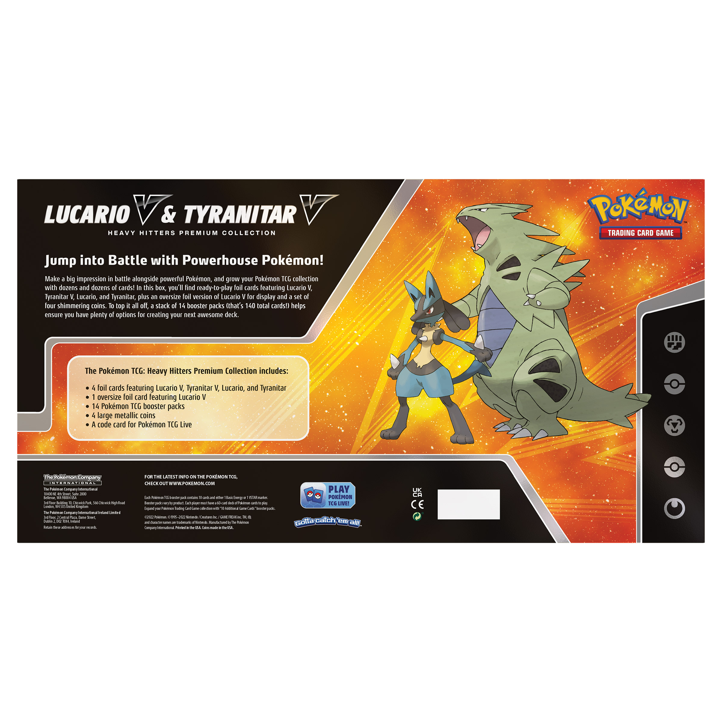 heavy pokemon booster pack TCG: POTENTIAL Base Set Unlimited (Blastois  TBC Games an oversize foil card featuring Lucario V Pokmon Heavy Hitters Premium Collection