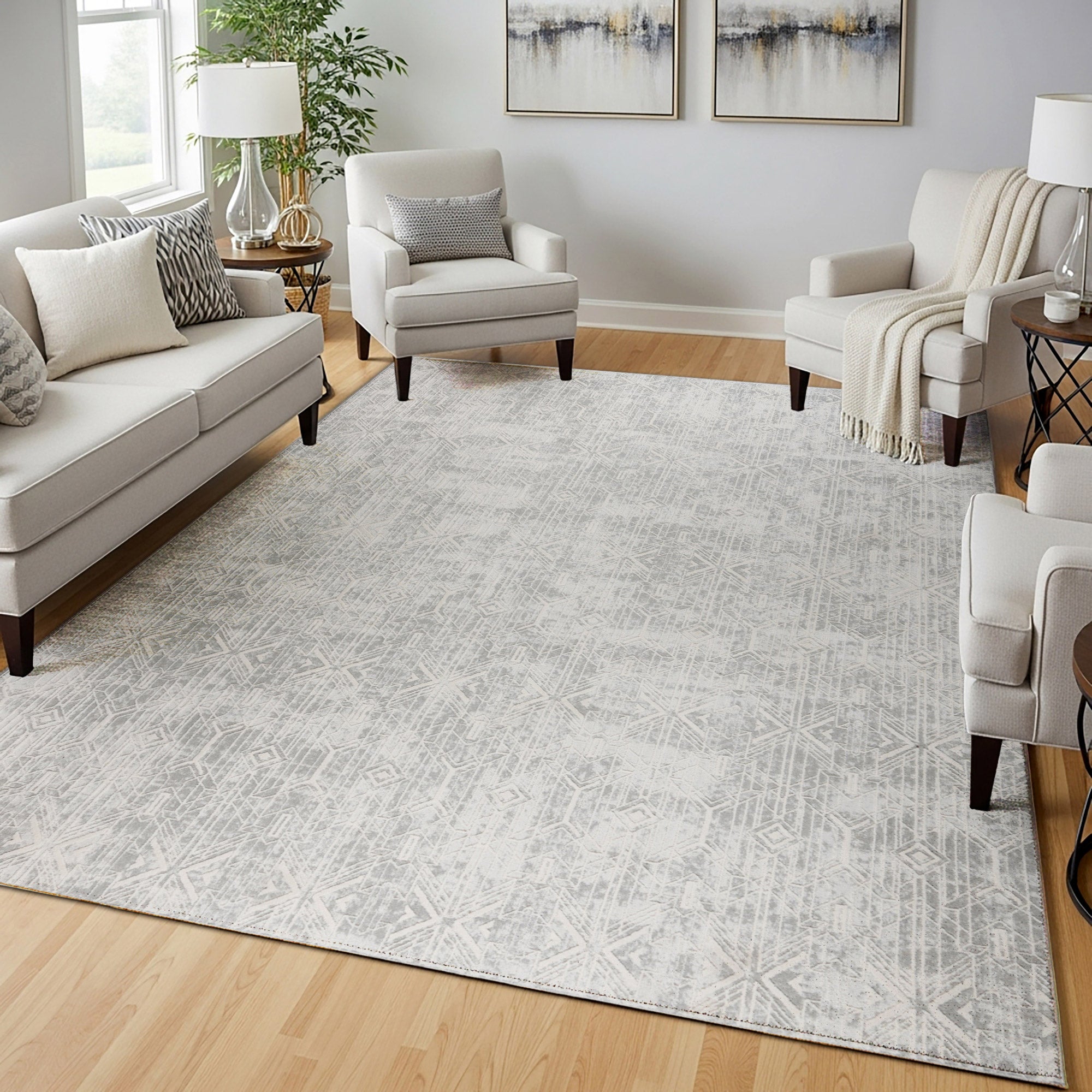Eden Area Rug, Mesta Ivory 6'6