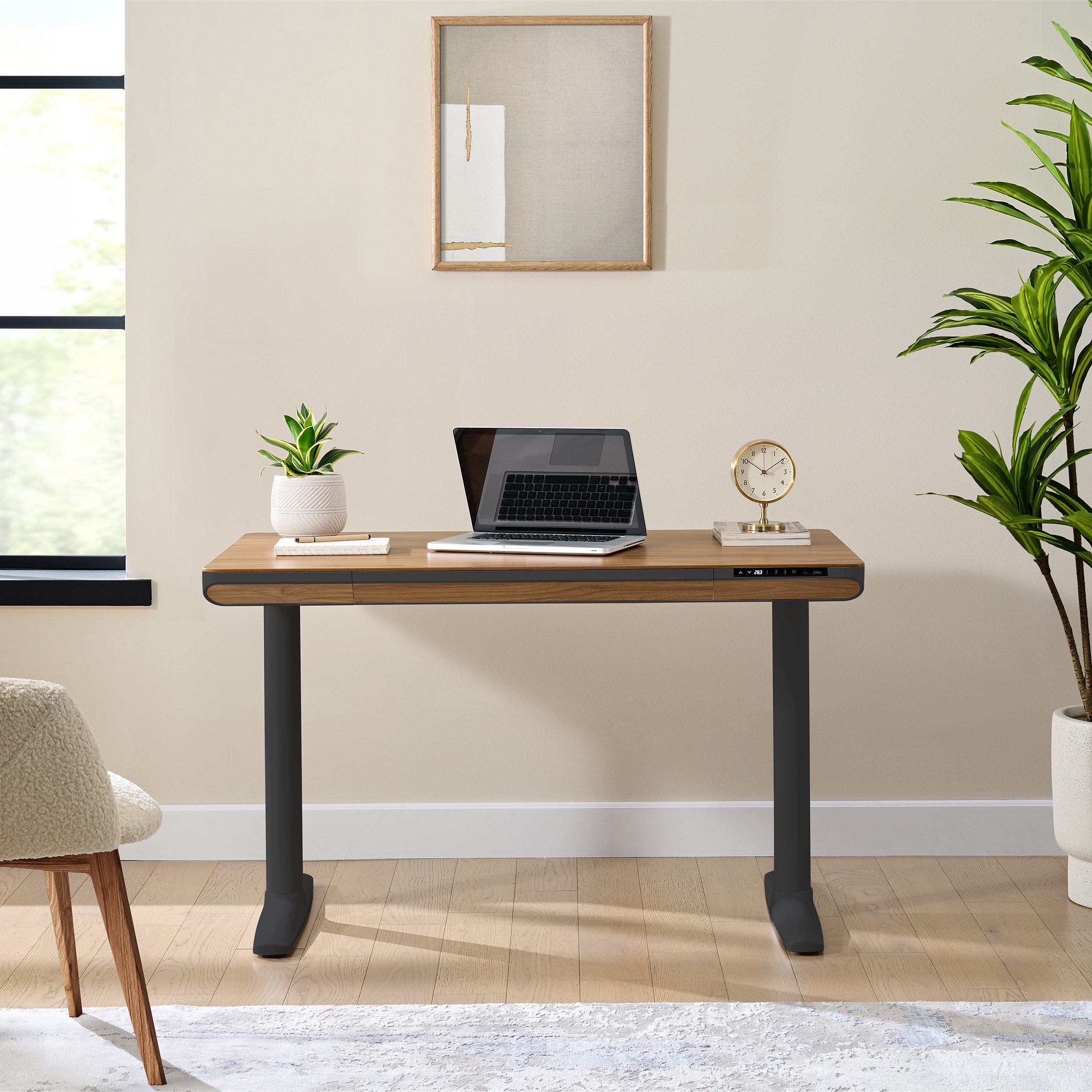 nico  Nico Case 117 cm (46.1 in.) Height Adjustable Lift Desk, Black
