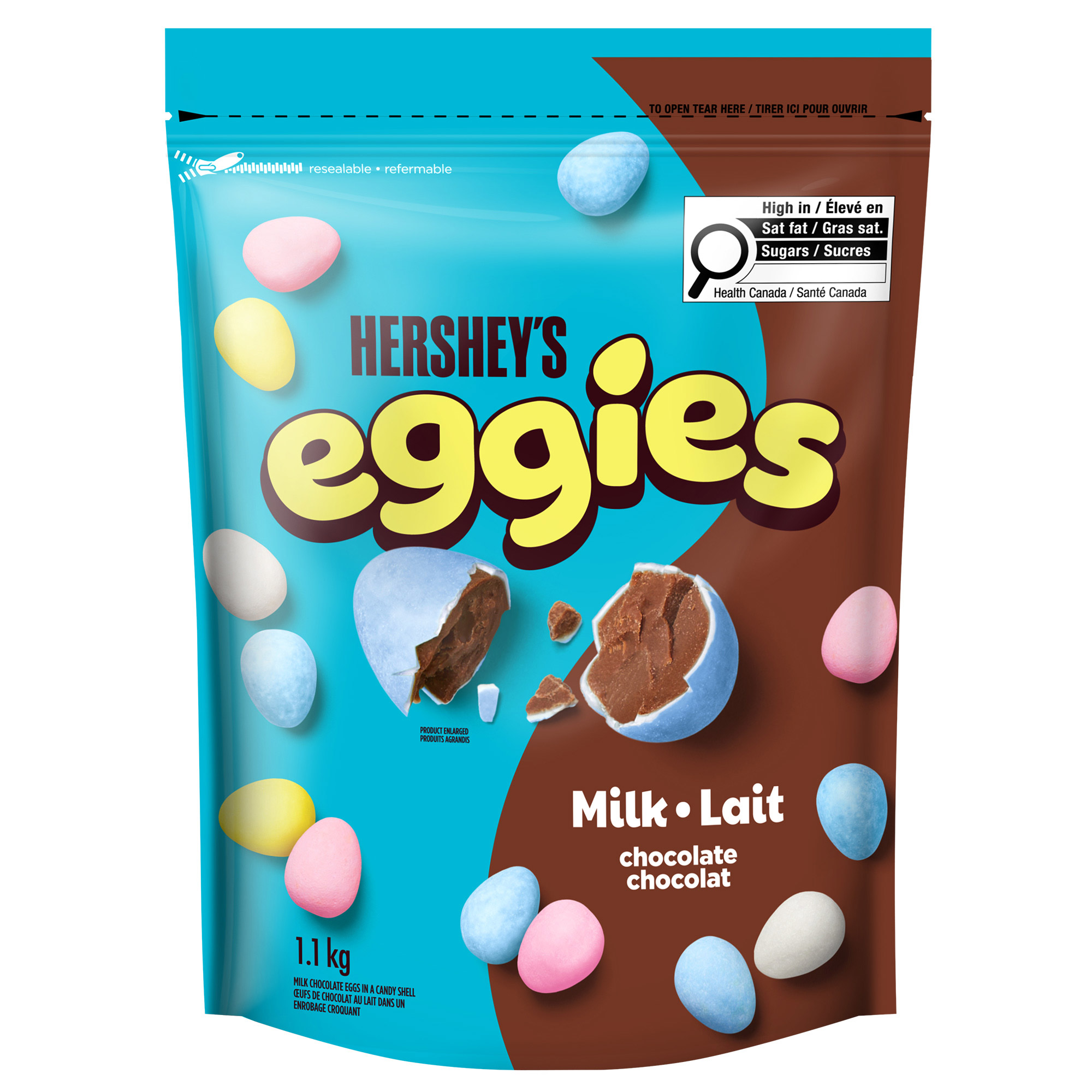 Hershey's Eggies - Milk Chocolate Candy Coated Easter Eggs, 1.1 kg