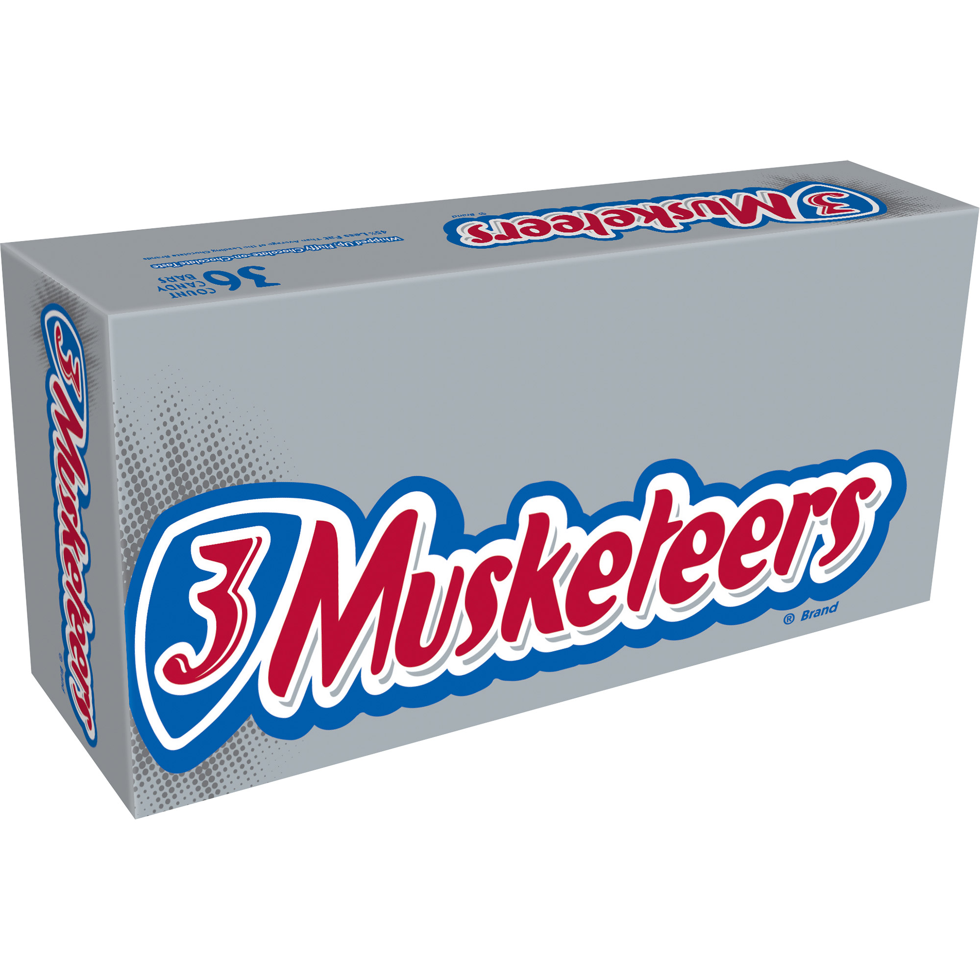3 Musketeers Chocolate Candy Bar  Full Size  1.92 oz  36-count