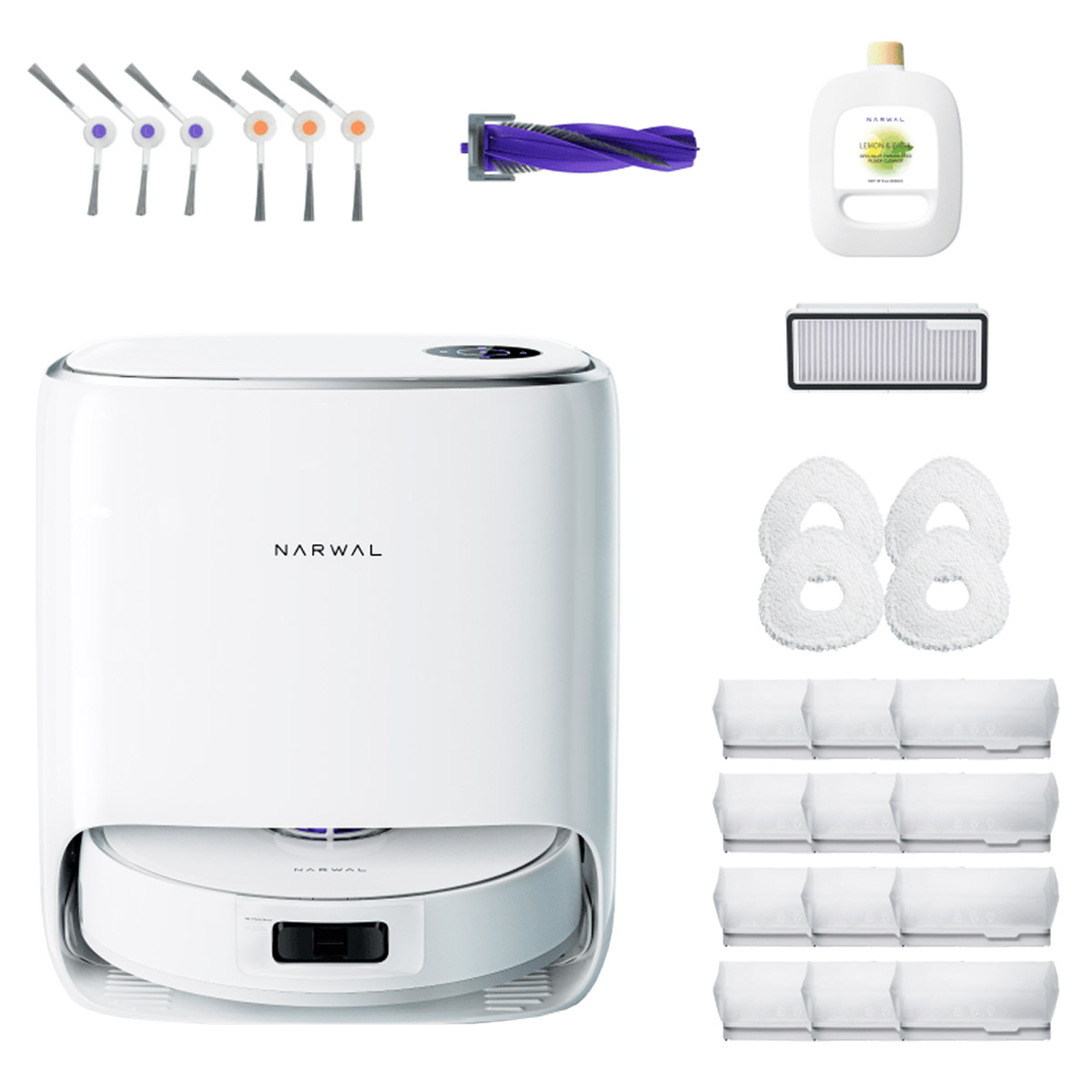 Narwal FREO X Ultra - Aspirateur-robot et vadrouille avec ensemble d'accessoires