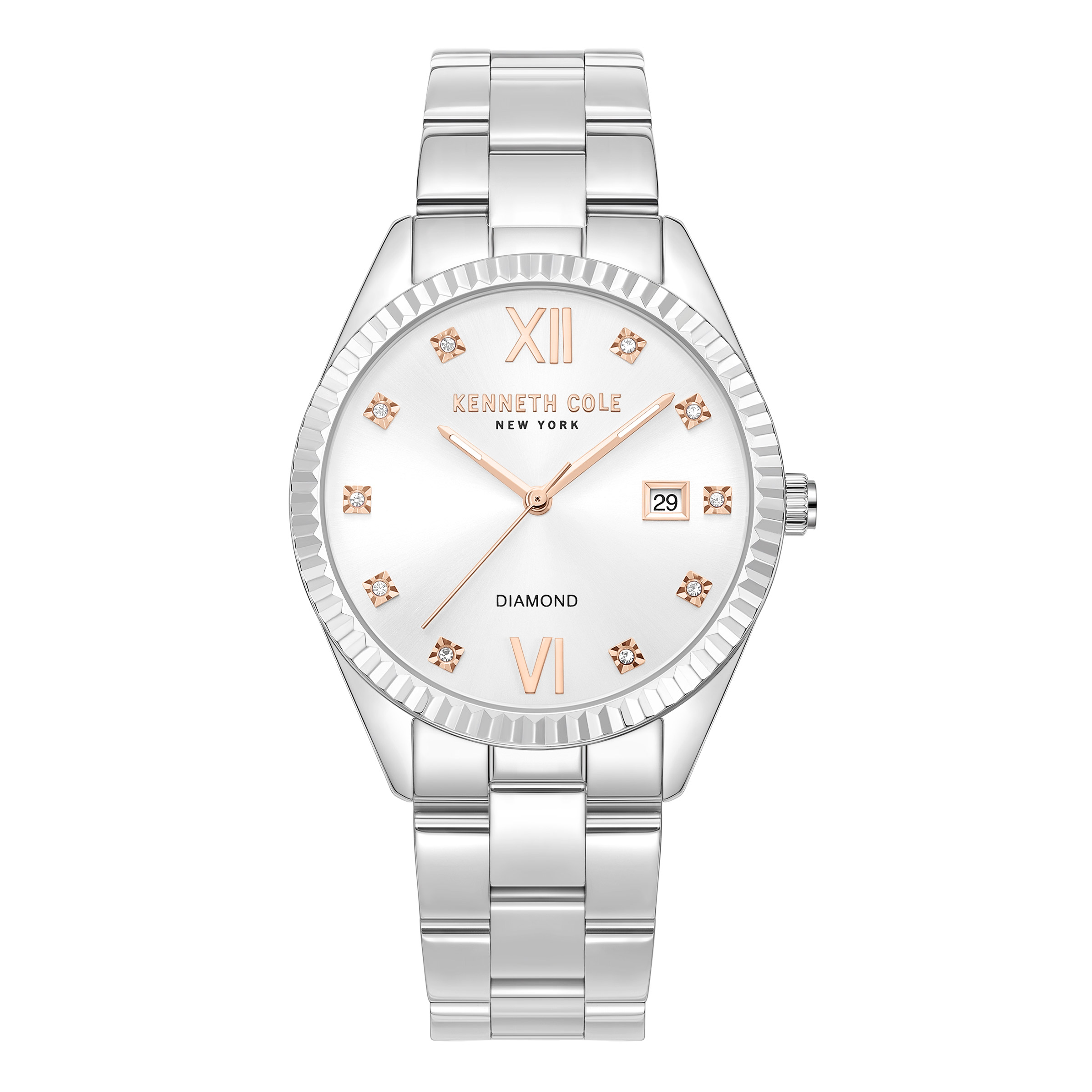 Kenneth Cole New York Silver-White Dial Women's Watch
