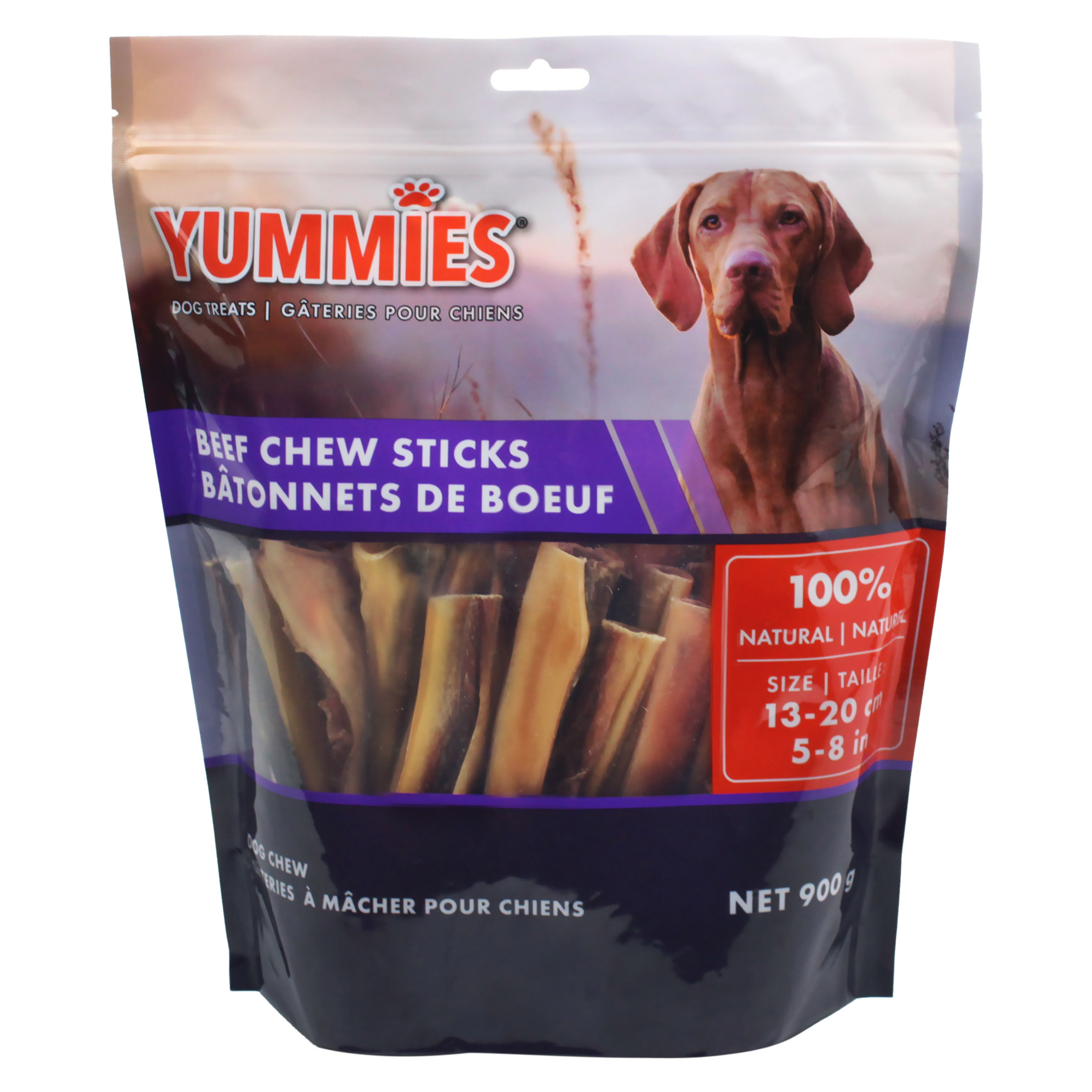 Yummies Beef Chew Sticks Dog Treats, 900 g