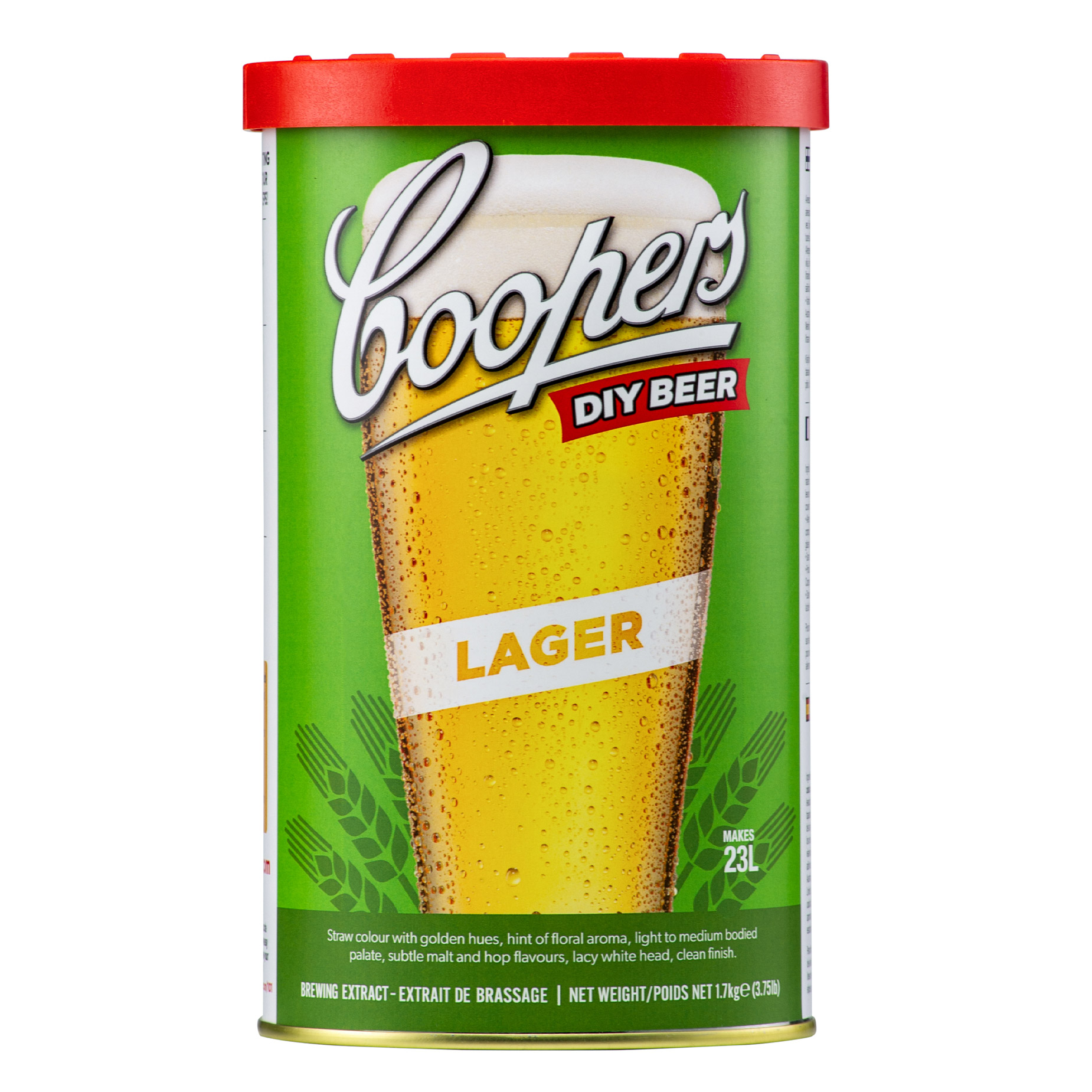 Coopers Brewing Extract Beer Kit, – Lager (6 × 1.7 kg)