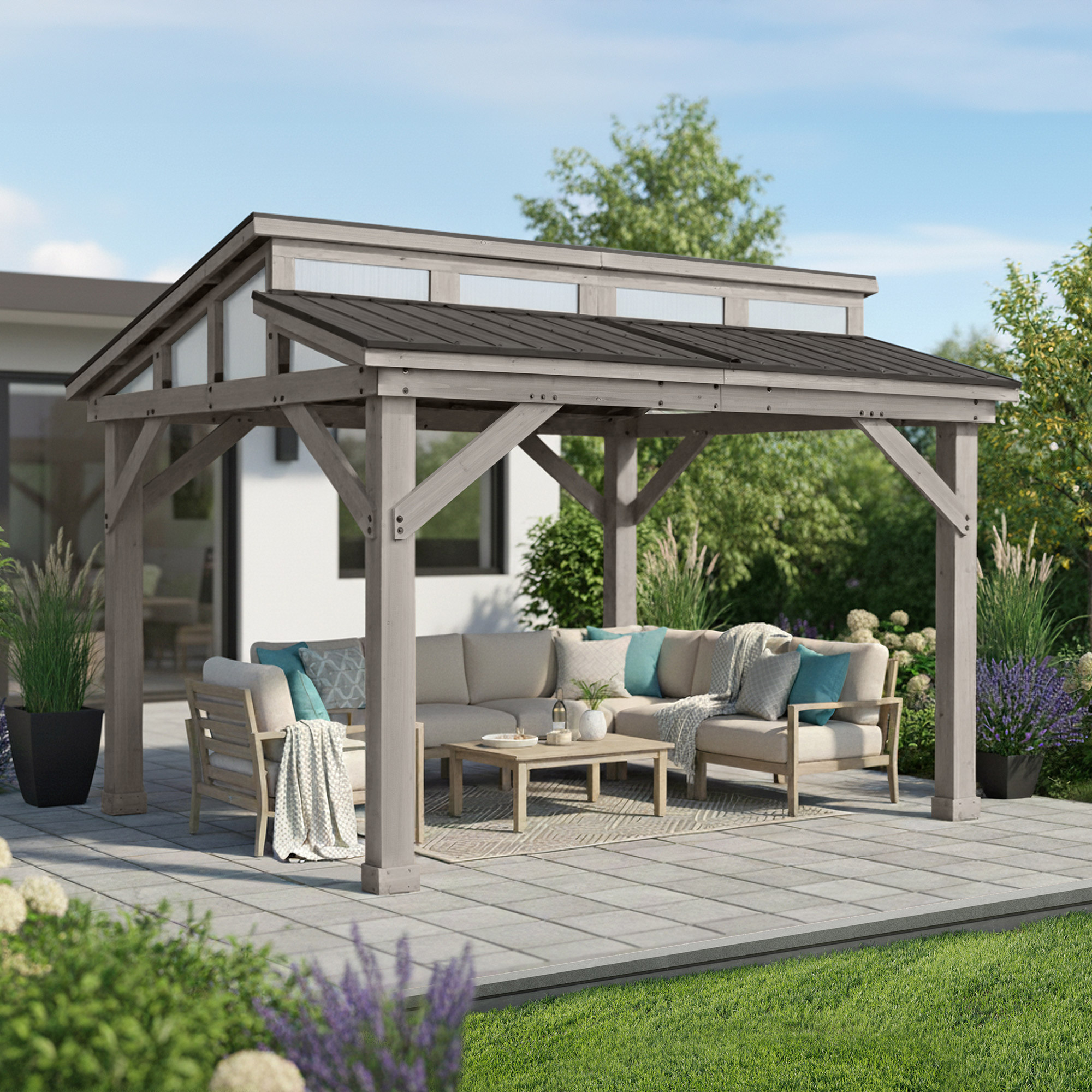 Yardistry 12' x 14' Split Roof Gazebo | Costco