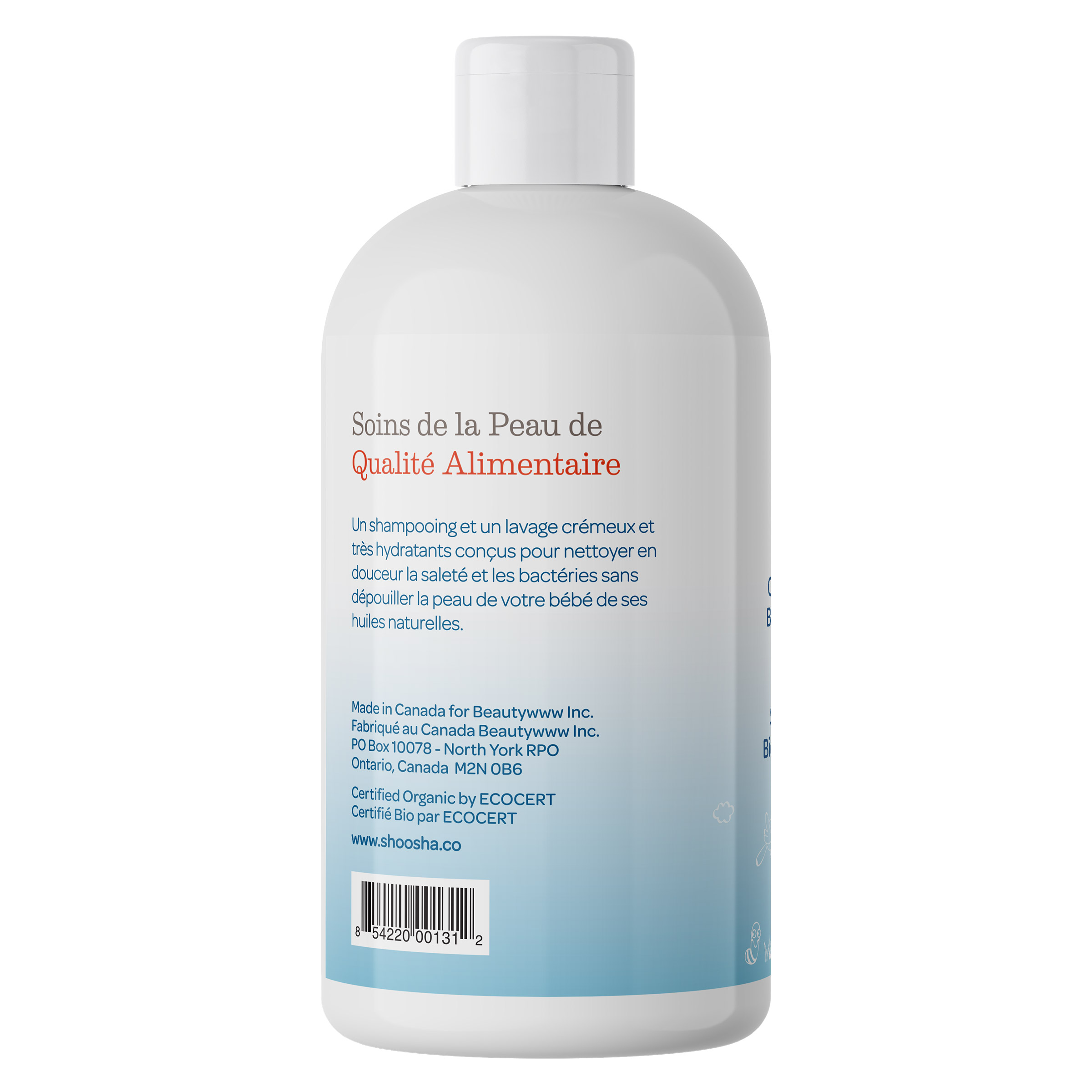 Shoosha Organic Sensitive Skin Baby Wash & Shampoo, 2 x 251.4 mL | Costco
