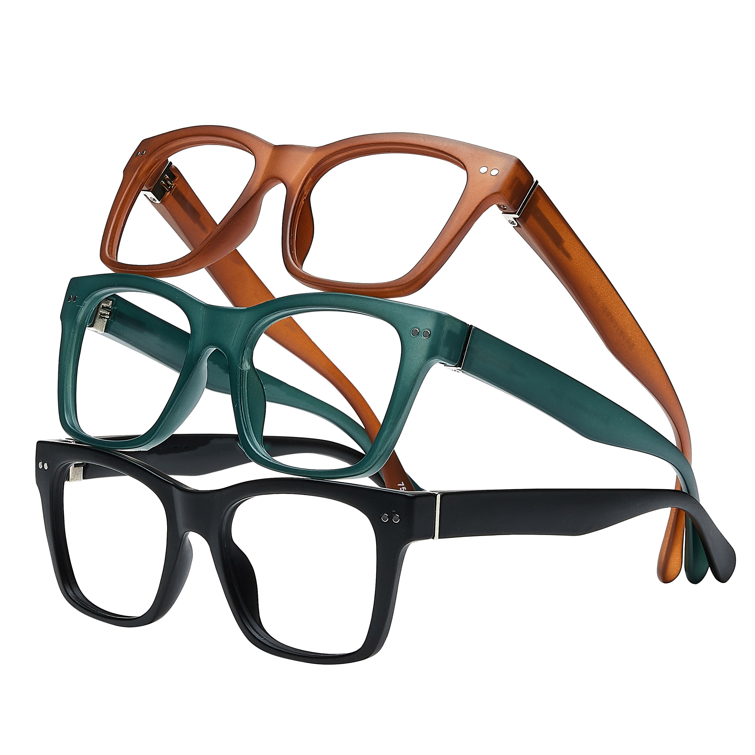 Innovative Eyewear Barcelona Fashion Readers, Pack of 3