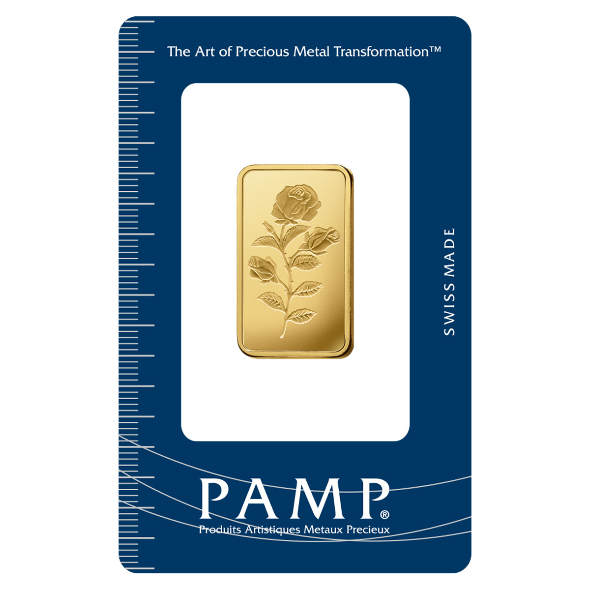 1/2 oz Gold Bar PAMP Rosa (New in Assay)
