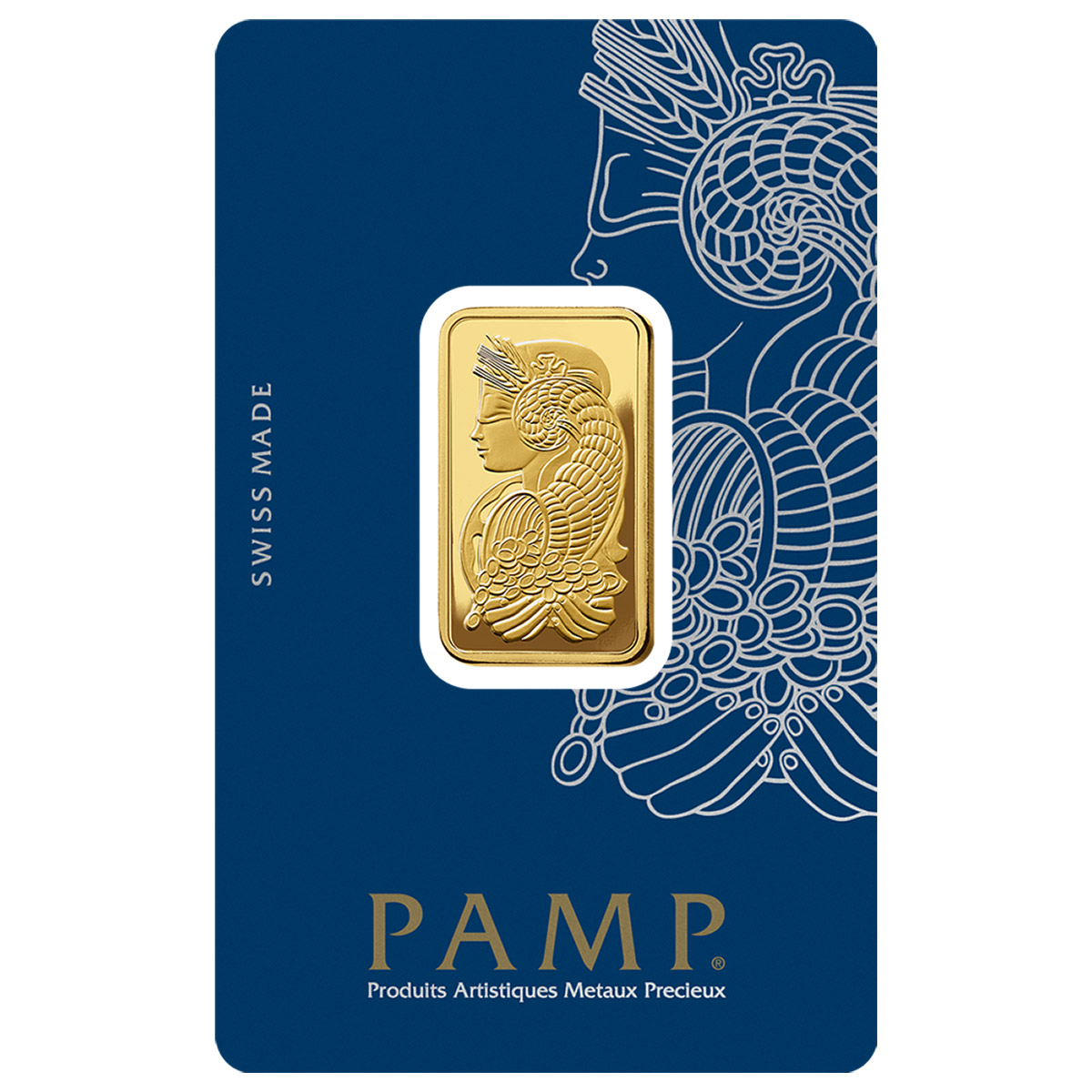 1/2 oz Gold Bar PAMP Suisse Lady Fortuna Veriscan (New In Assay)
