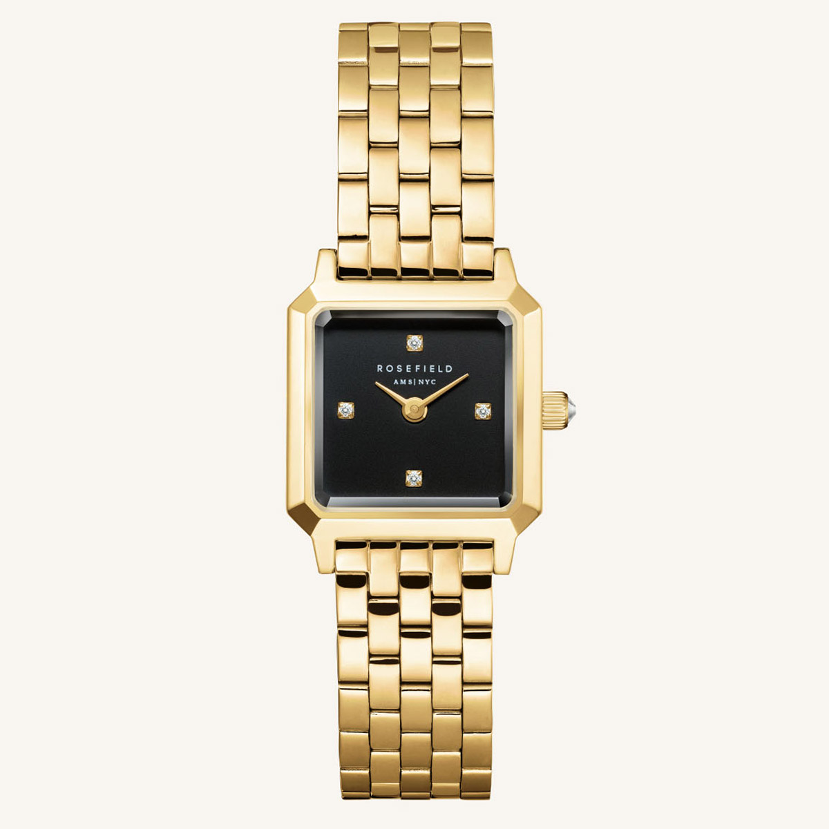 Rosefield Black Dial Women's Watch