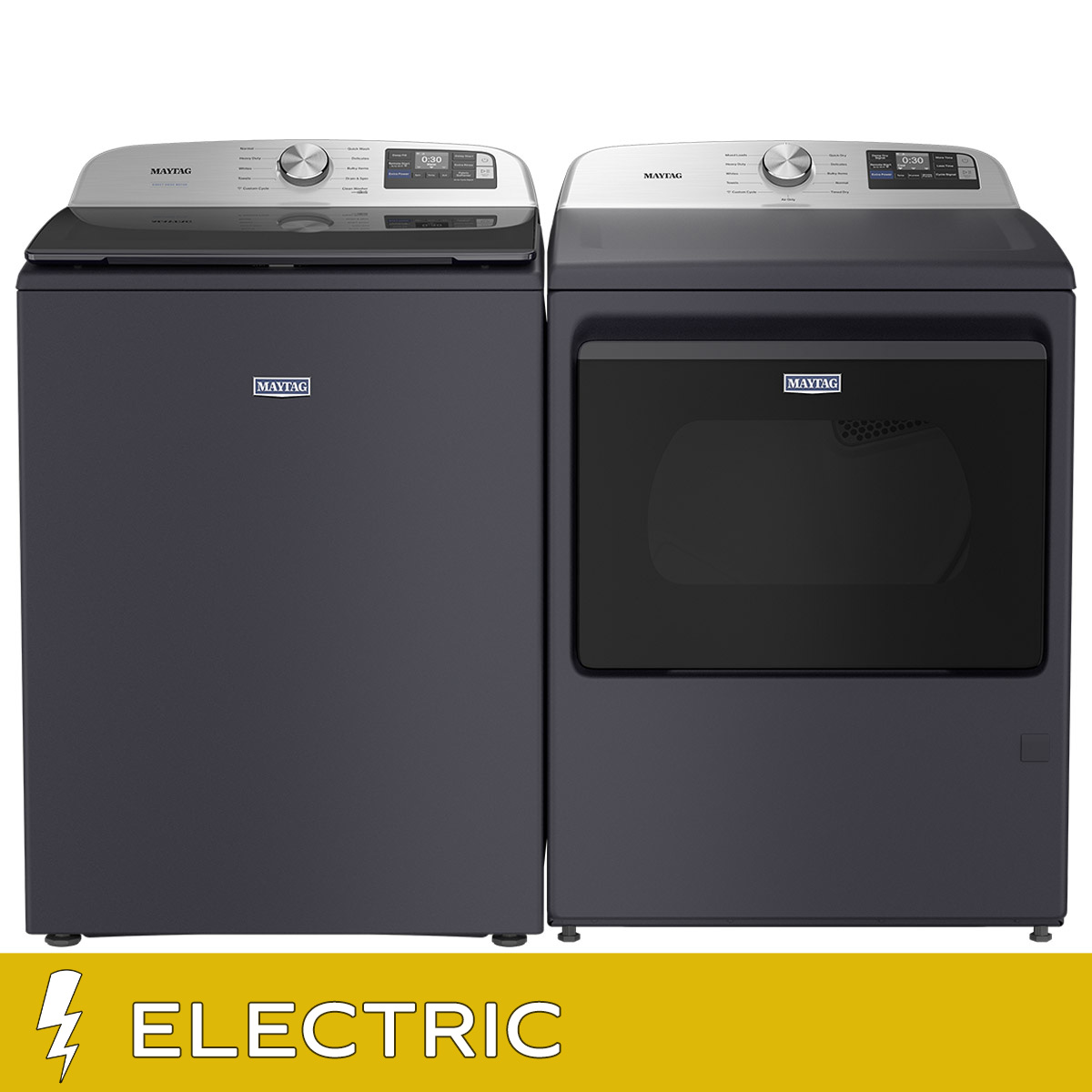 Maytag 5.2 cu. ft. Top Load Washer and 7.4 cu. ft. ELECTRIC Dryer