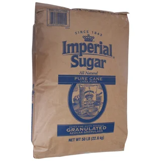 Imperial Sugar Pure Cane Sugar, 50 lbs