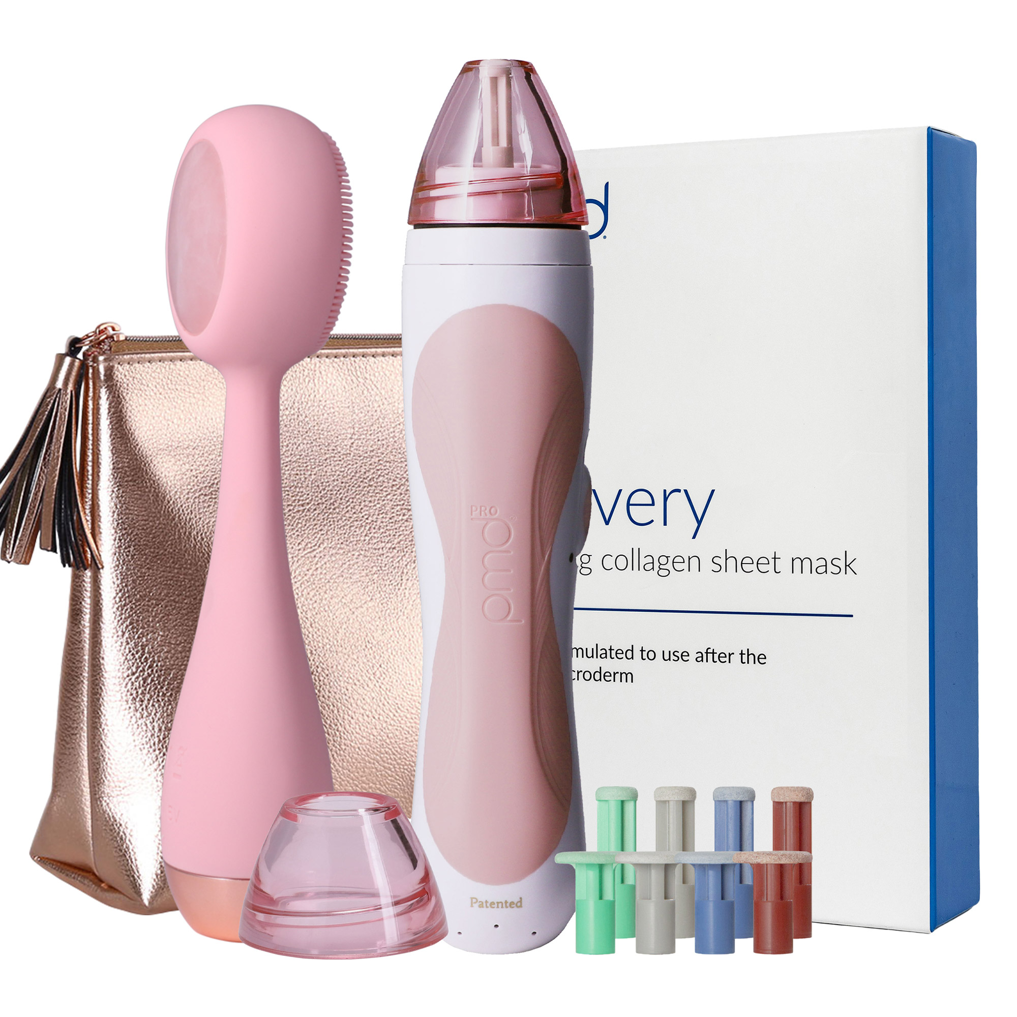 PMD Ultimate Skin Revival Kit – Personal Microderm Pro, Clean Pro RQ, Recovery Sheet Masks, and Kennedy Bag