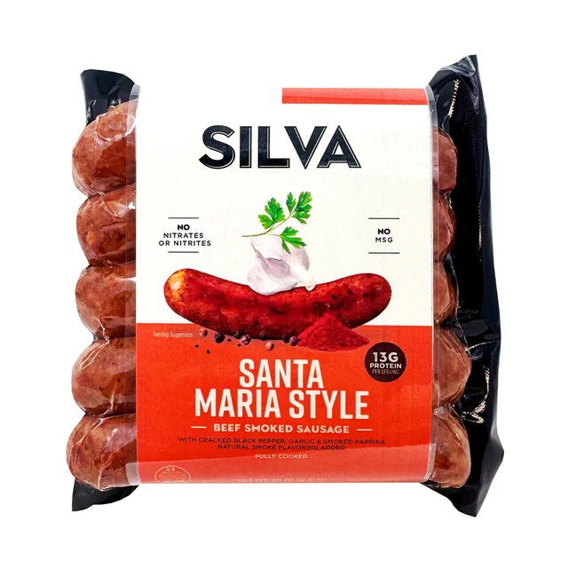 SILVA BEEF SAUSAGE SANTA MARIA STYLE 2.5 POUNDS