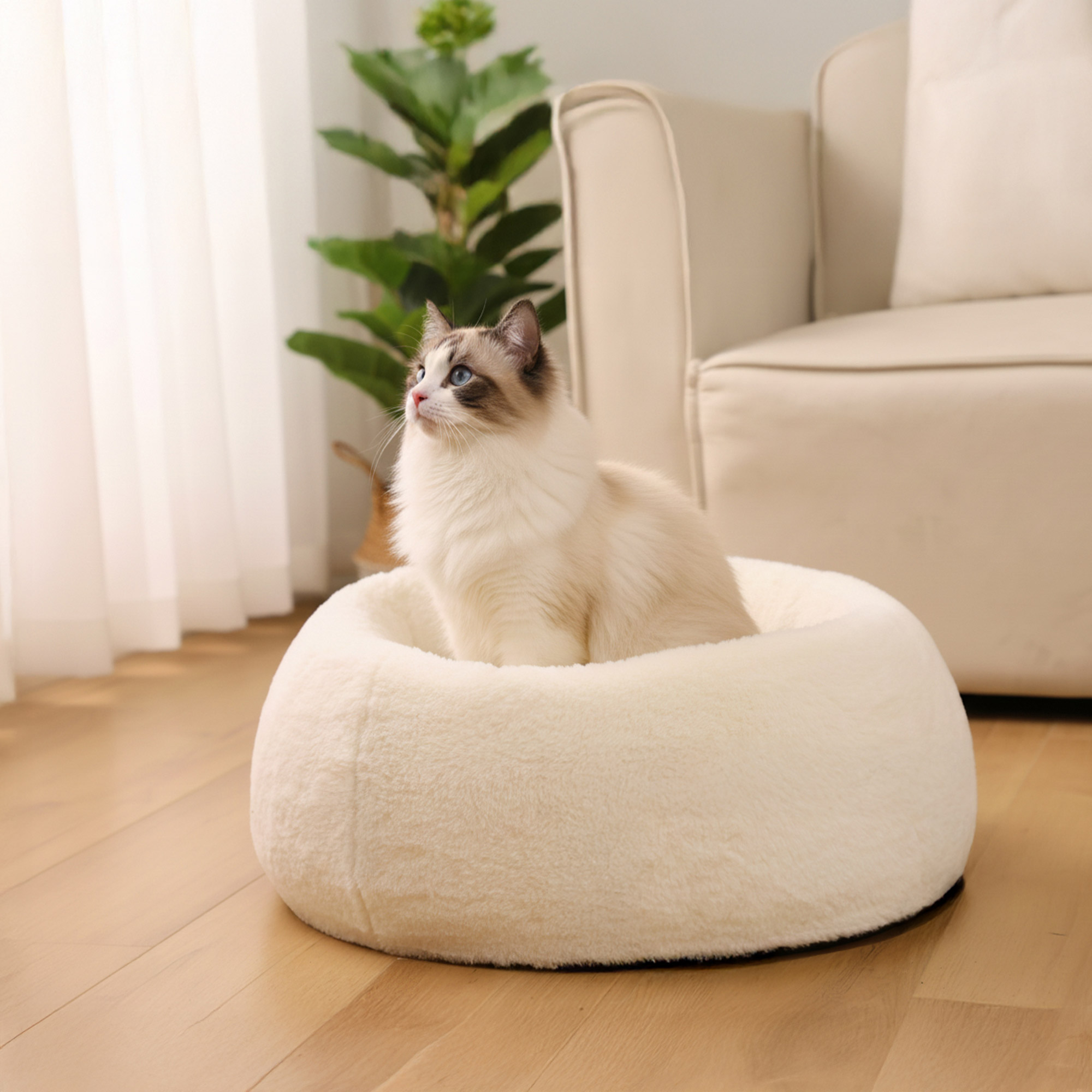 PawsPik Perfect Comfort Orthopedic Faux Rabbit Fur Memory Foam Pet