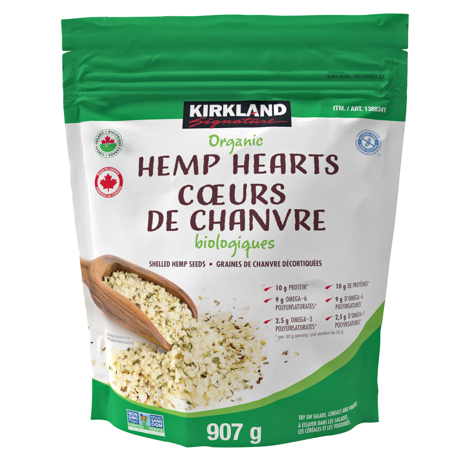 Kirkland Signature Organic Hemp Hearts 907 g