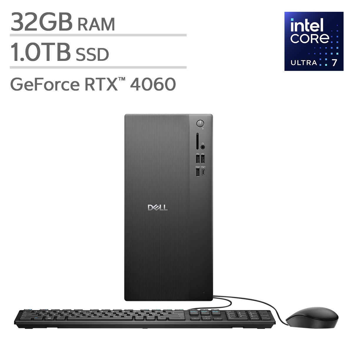 Dell Tower Desktop - Intel Core Ultra 7 265F - NVIDIA GeForce RTX