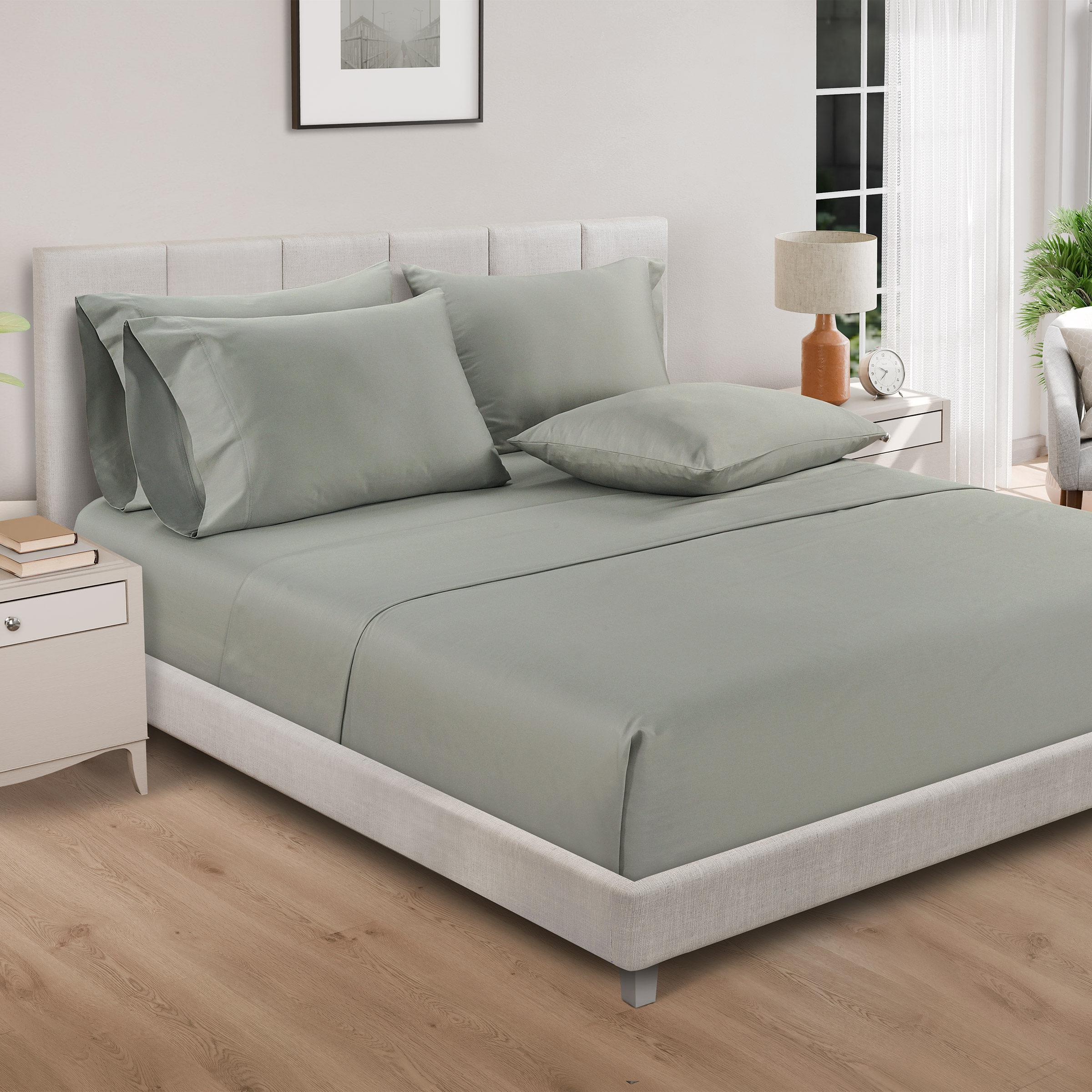 Pure Earth Organic 300 Thread Count 6-piece Sheet Set