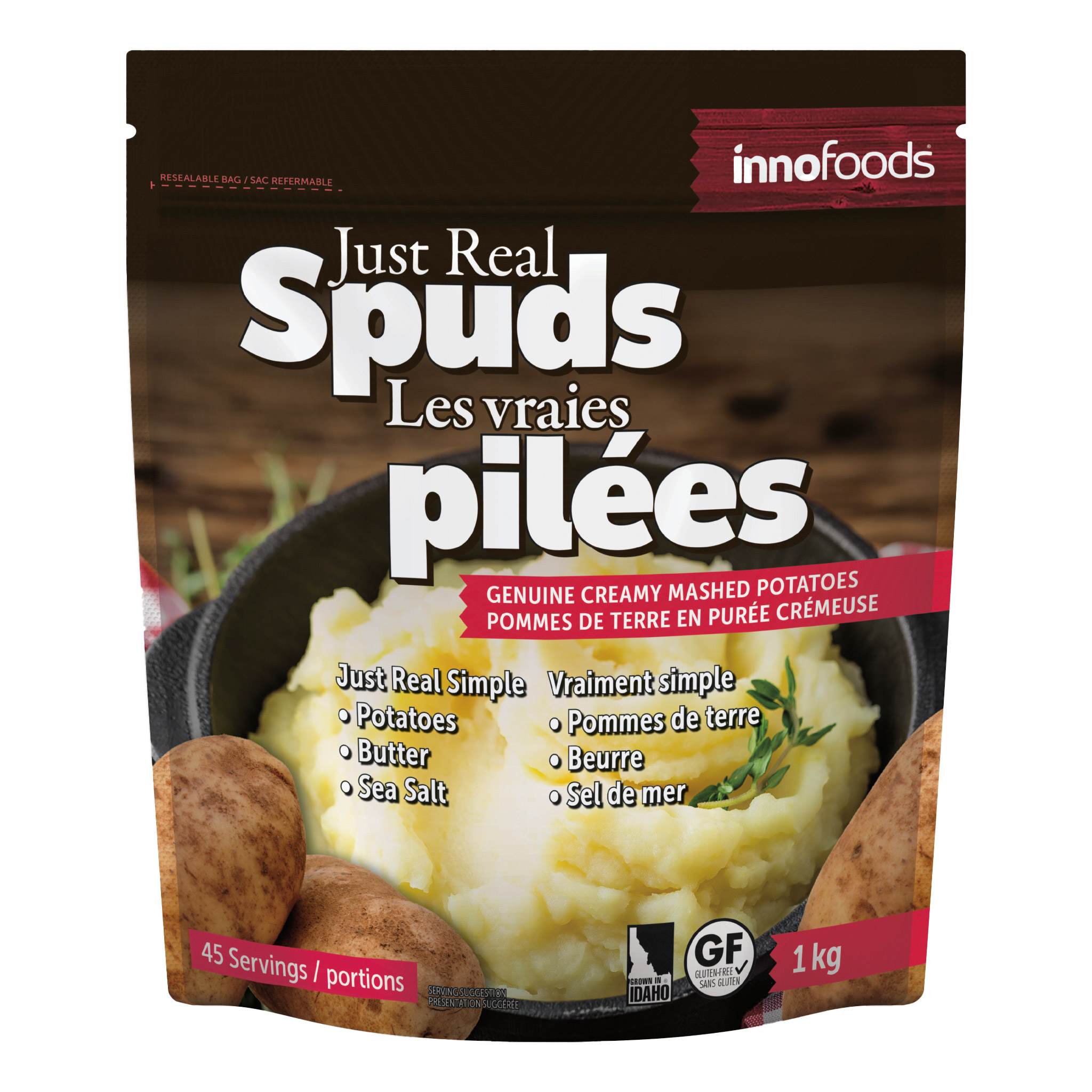 Just Real Spuds Mashed Potatoes, 1 kg