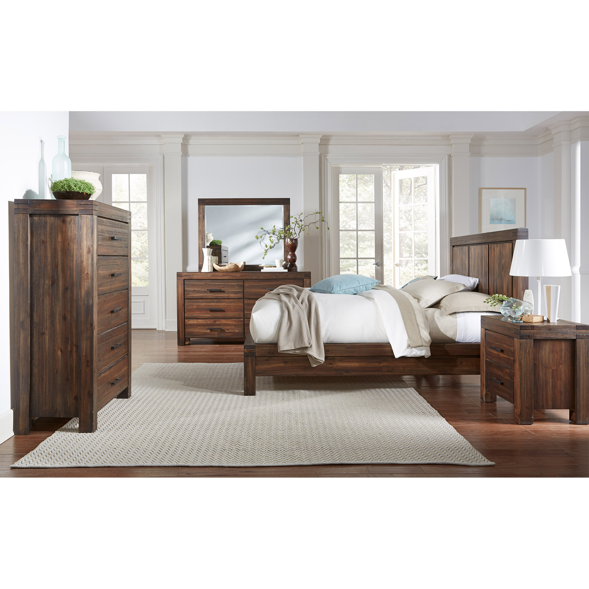 Mellina Queen Bedroom Collection in Brown