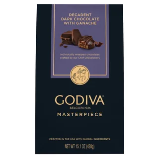GODIVA MASTERPIECE DARK CHOCOLATE GANACHE 15 OZ