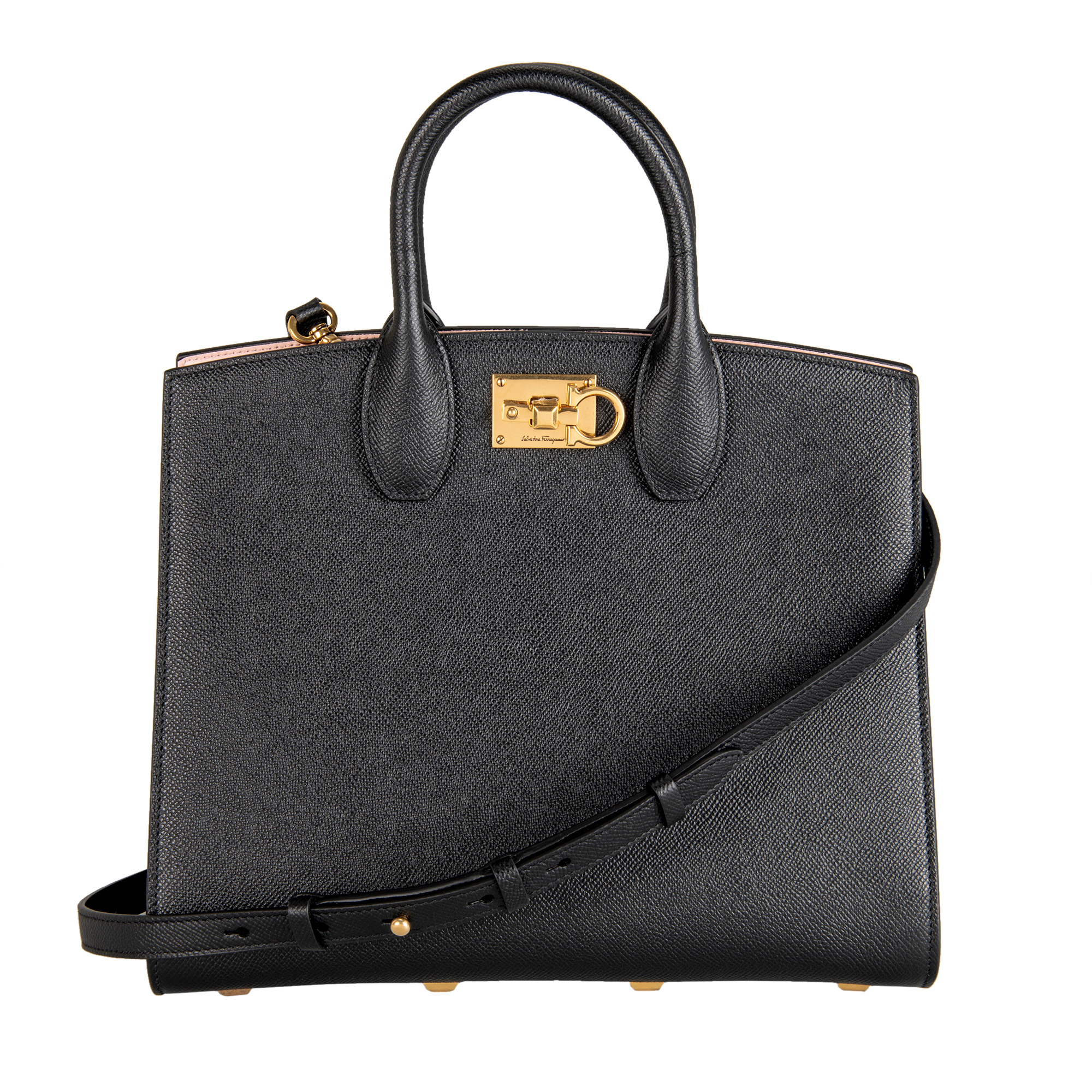 FERRAGAMO ブラックストーンヘアバンド(ボックス付き) FERRAGAMO