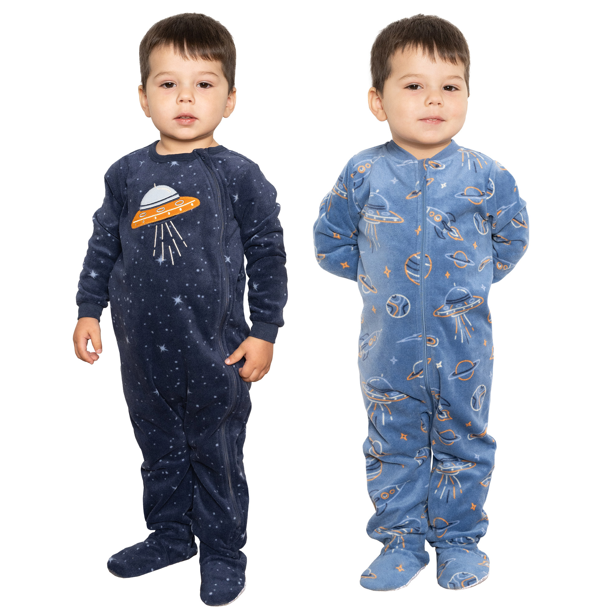 Pekkle Kids Fleece Sleeper, 2-pack