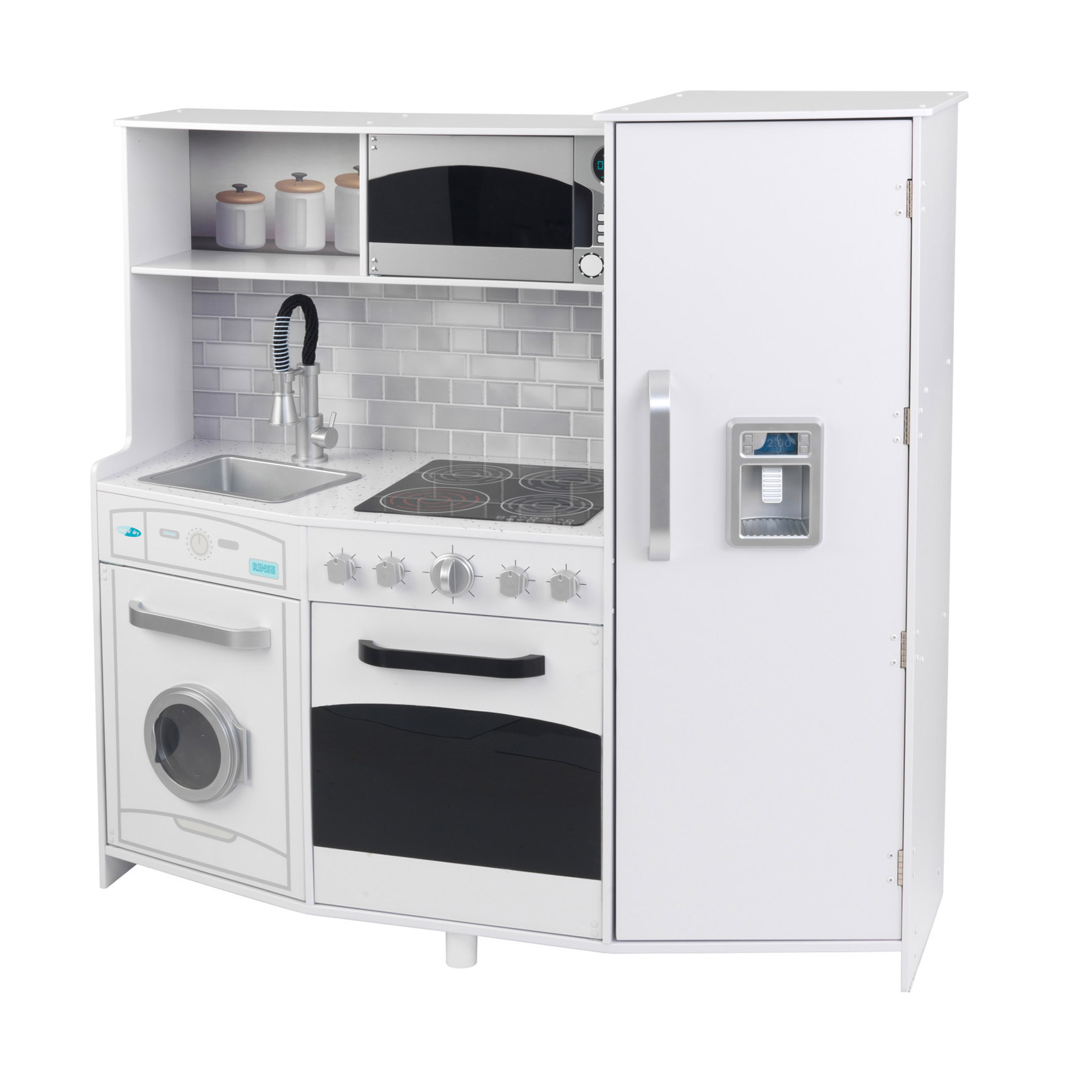 KidKraft Large Play Kitchen with Lights and Sounds, White | Costco