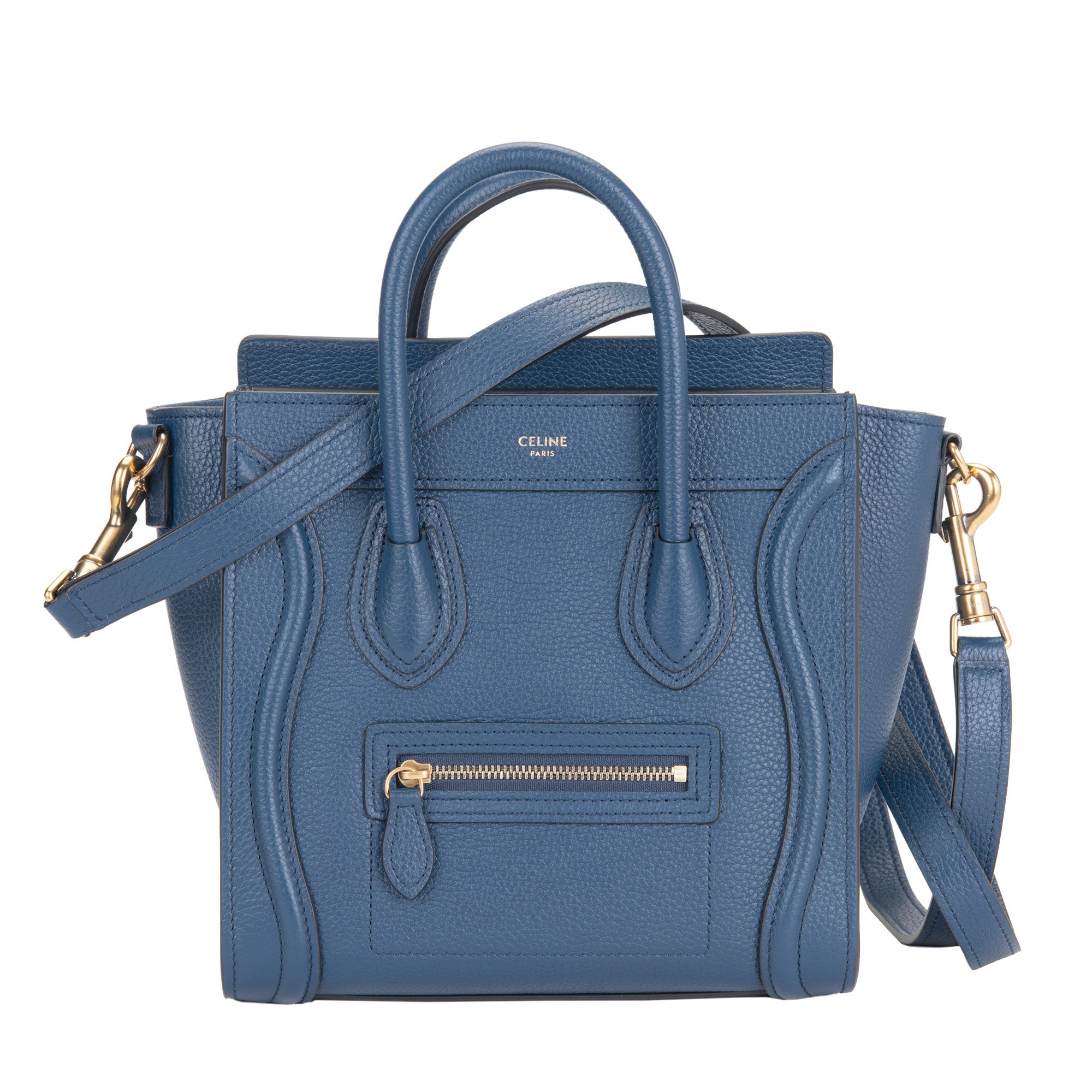 Celine Nano Luggage Shoulder Bag, Blue | Costco