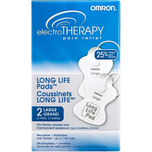 Omron Electrotherapy Replacement Long Life Pads, 2-pack