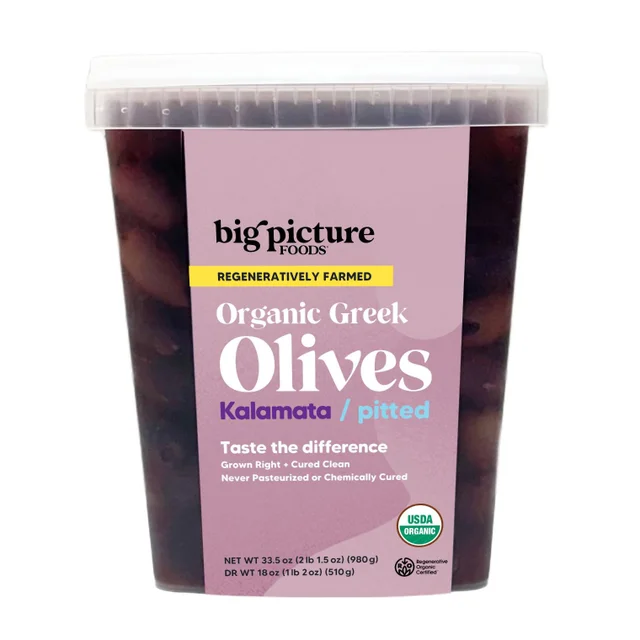 BIG PICTURE FOODS ORG KALAMATA OLIVES 33.5 OZ