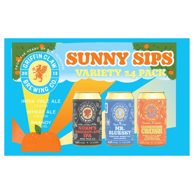 GRIFFIN CLAW VARIETY PACK 24/12 OUNCE CANS