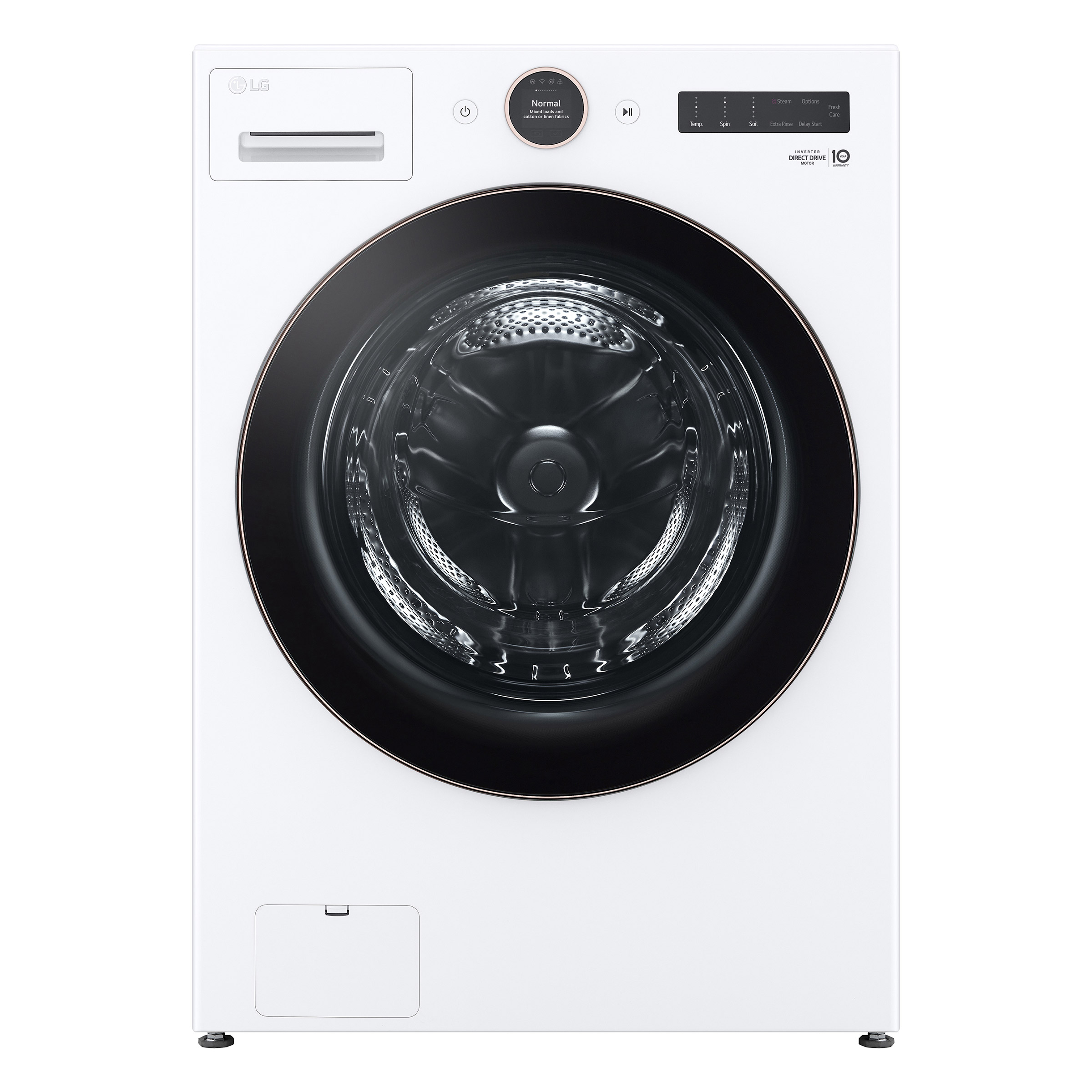 LG 5.0 cu. ft. Mega Capacity Smart Front Load Washer with Turbowash 360 and AI DD Built-In Intelligence
