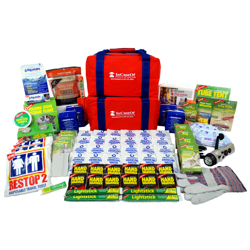 In Case Of - 4-person Deluxe 72 Hour Emergency Kit