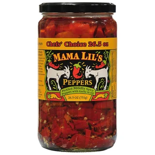Mama Lil's Mildly Spicy Peppers, 26.5 oz