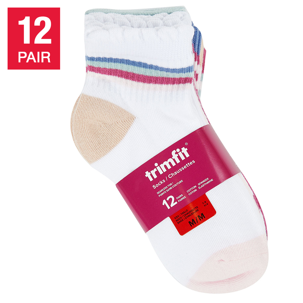 Trimfit Girls Socks, 12 pair