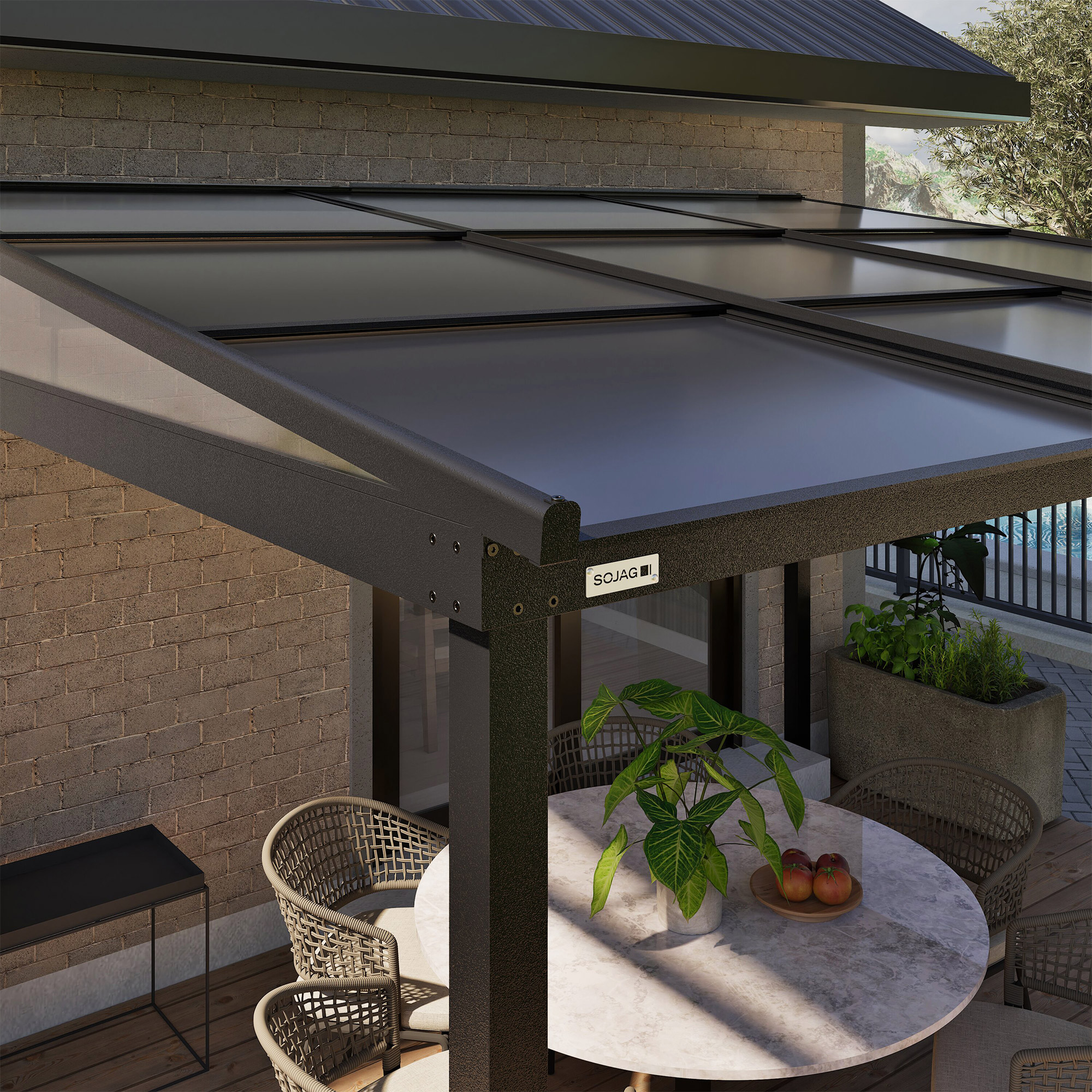 Sojag Budapest 10 ft. x 12 ft. Retractable Mural Gazebo | Costco