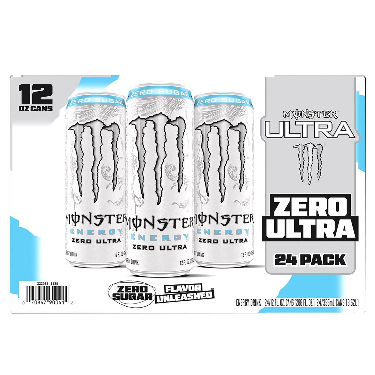 C*t様 Monster Energy Ultra 355ml 24本入り×2箱 Monster Energy Drink, Zero Ultra, 12 fl oz, 24-count | Costco